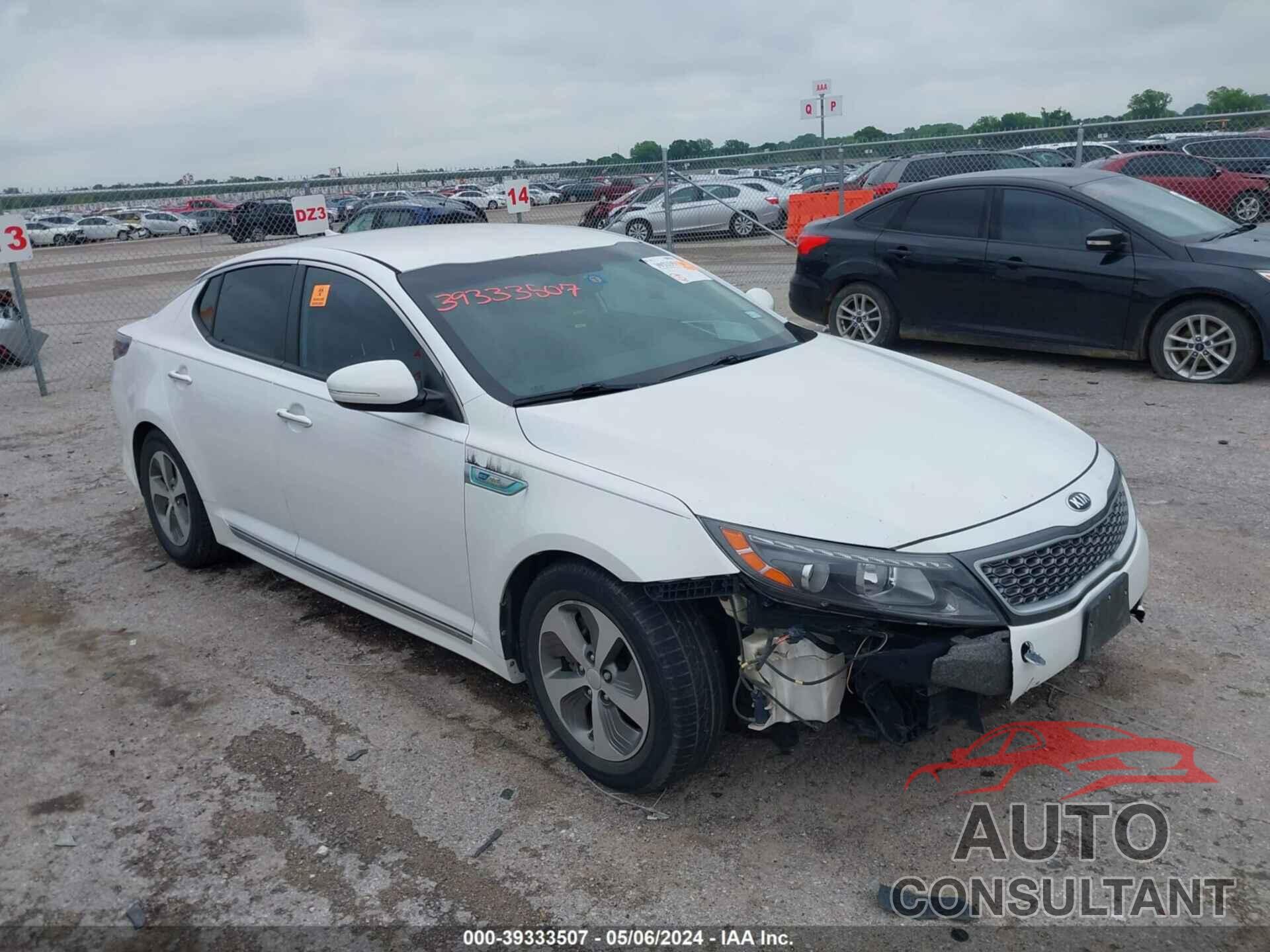 KIA OPTIMA HYBRID 2014 - KNAGM4AD6E5072100