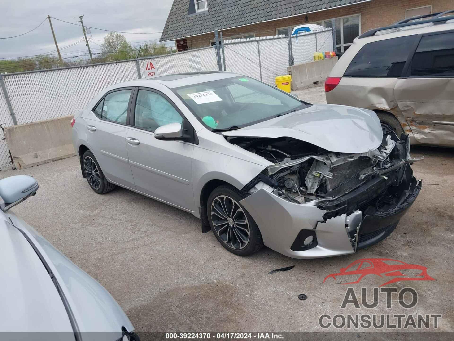 TOYOTA COROLLA 2016 - 2T1BURHE3GC619399
