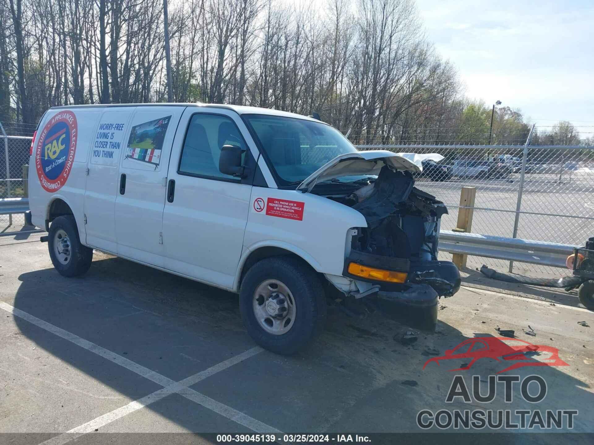 CHEVROLET EXPRESS 2500 2019 - 1GCWGAFP3K1368976