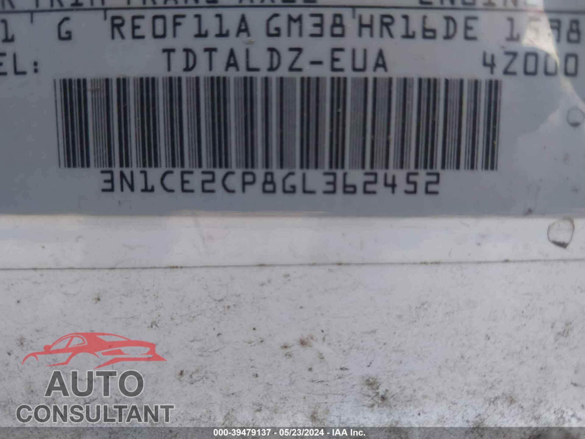 NISSAN VERSA NOTE 2016 - 3N1CE2CP8GL362452