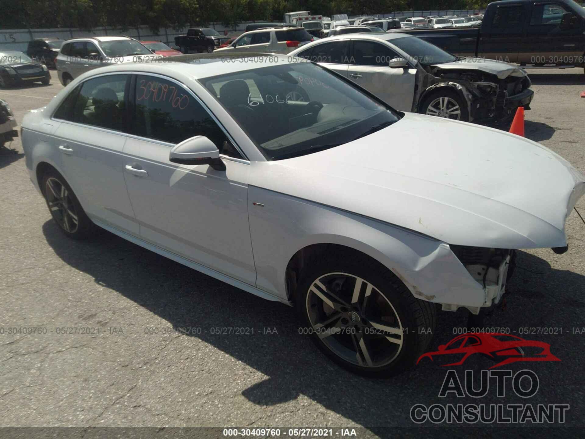 AUDI A4 2018 - WAUENAF43JA061066