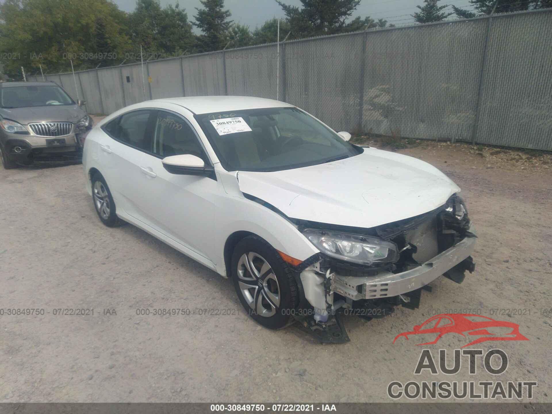 HONDA CIVIC SEDAN 2016 - 19XFC2F52GE011230