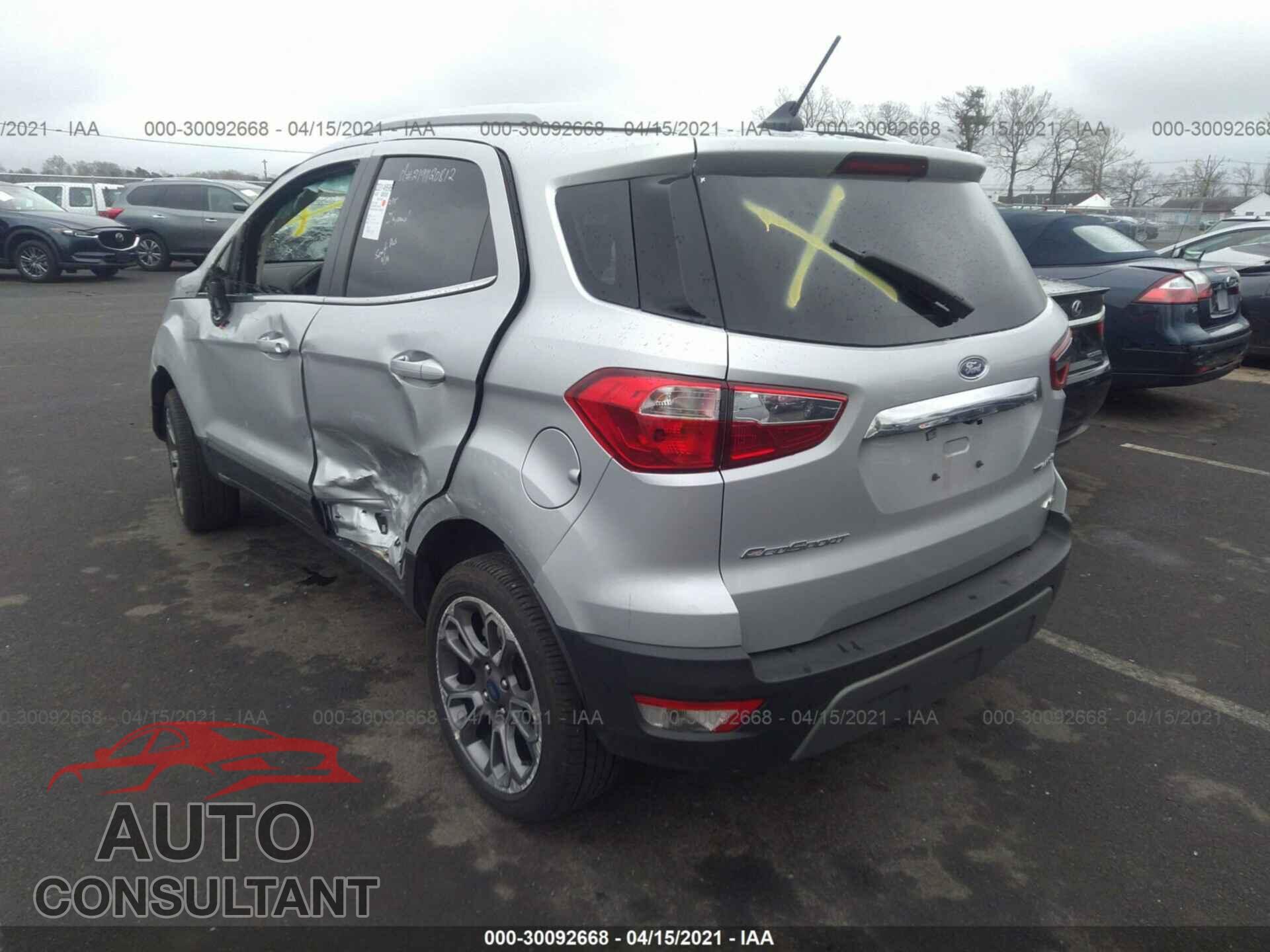 FORD ECOSPORT 2020 - MAJ6S3KL1LC365437