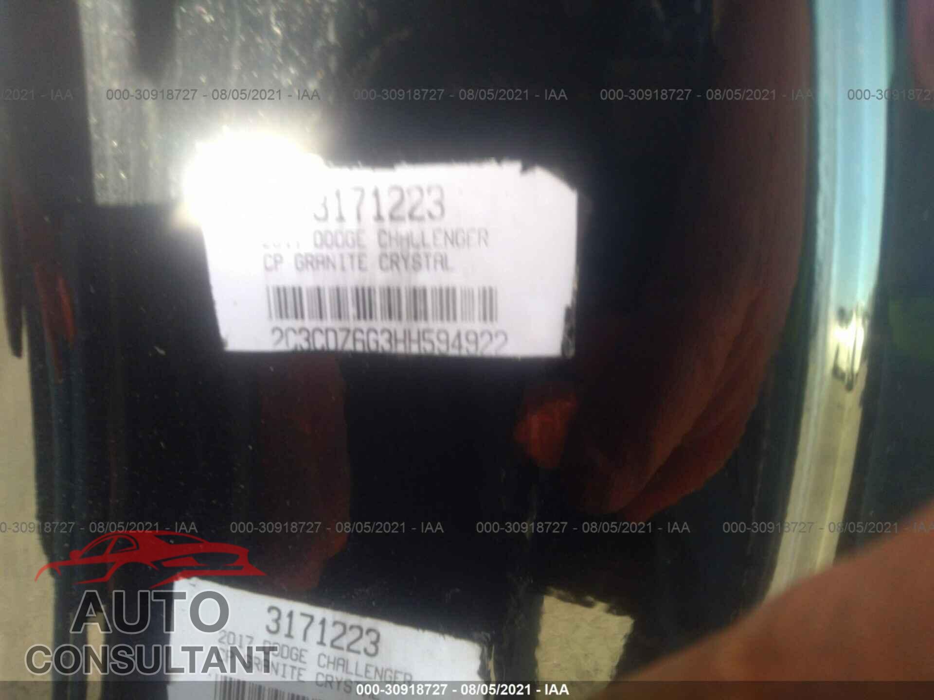 DODGE CHALLENGER 2017 - 2C3CDZBT0HH659205