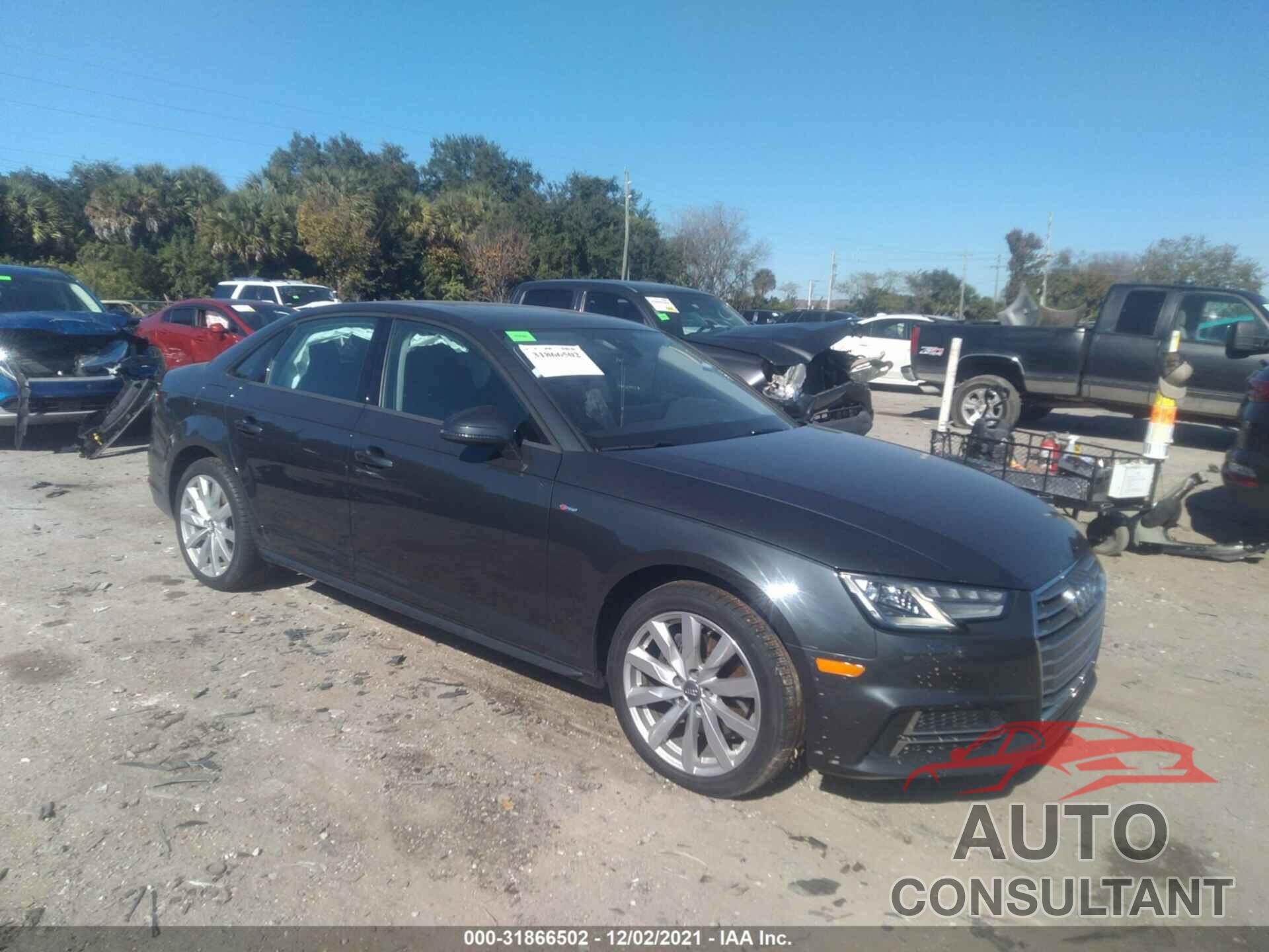 AUDI A4 2018 - WAUKMAF4XJA209848