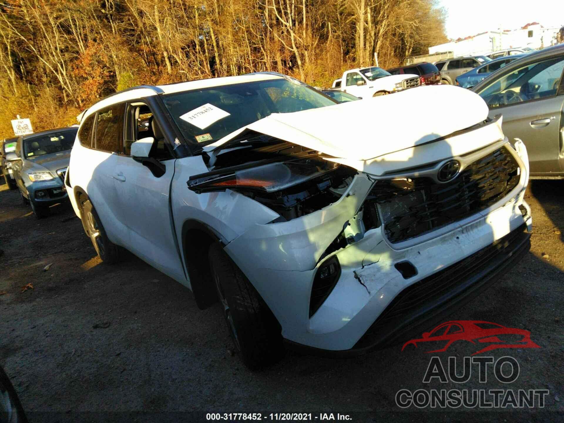 TOYOTA HIGHLANDER 2021 - 5TDGZRBH9MS127277