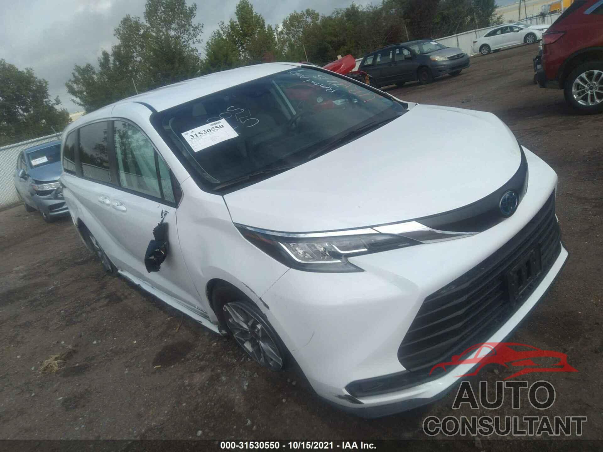 TOYOTA SIENNA 2021 - 5TDKRKEC5MS045063