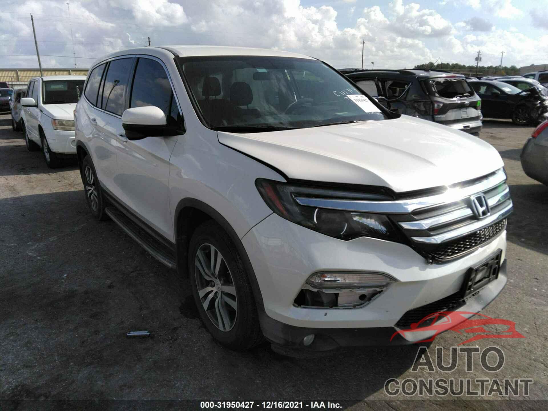 HONDA PILOT 2016 - 5FNYF5H37GB024711