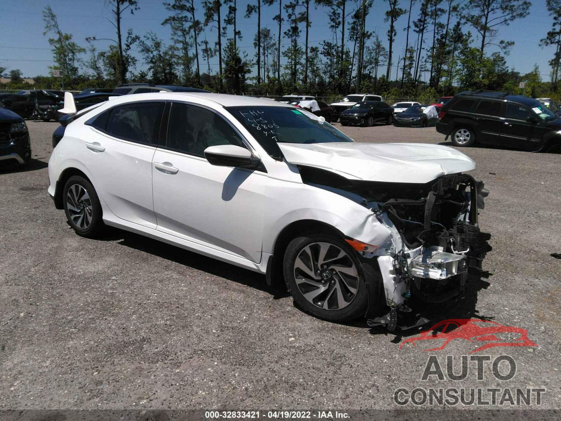 HONDA CIVIC HATCHBACK 2017 - SHHFK7H28HU208805