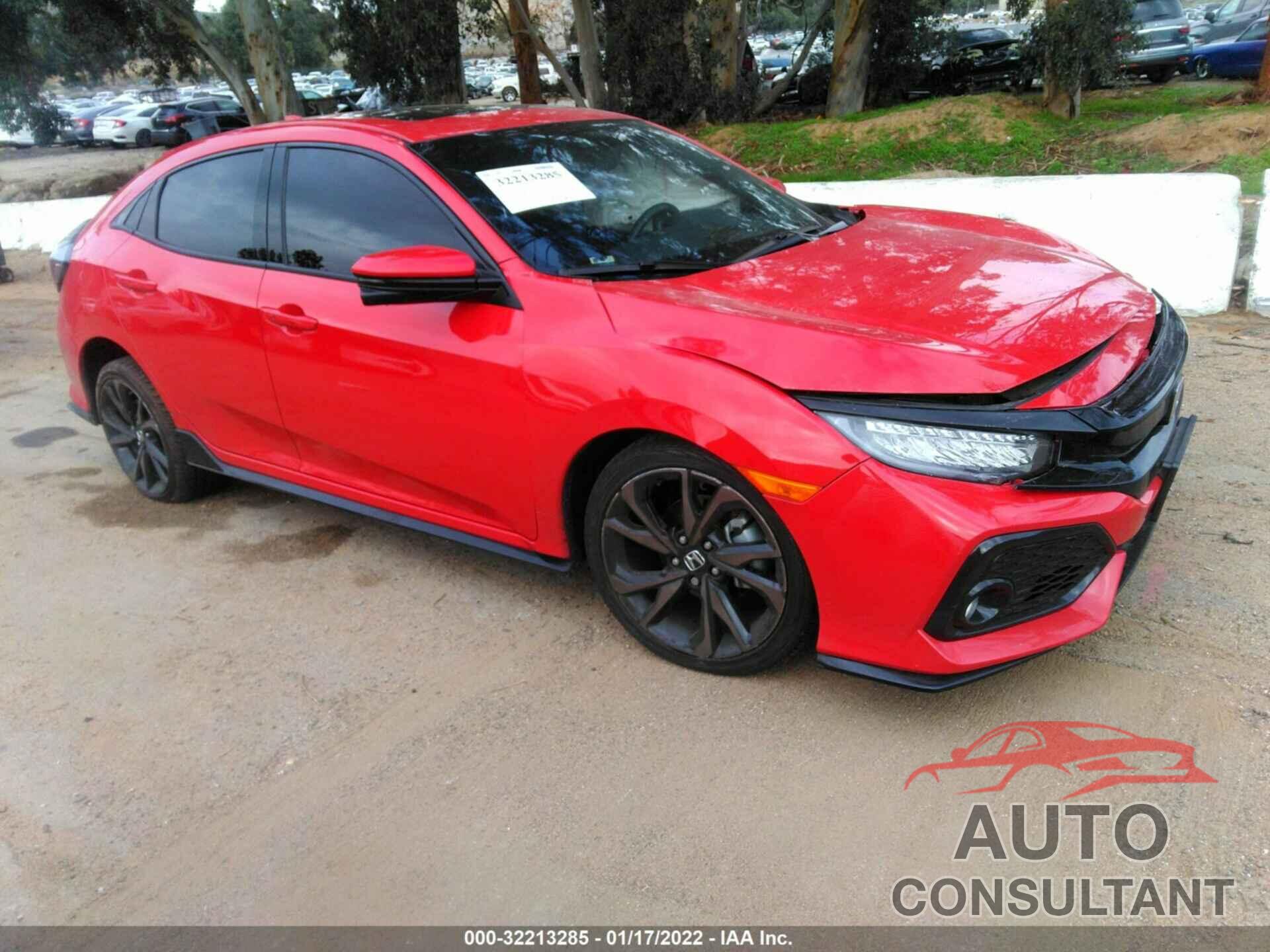 HONDA CIVIC HATCHBACK 2019 - SHHFK7H93KU405174