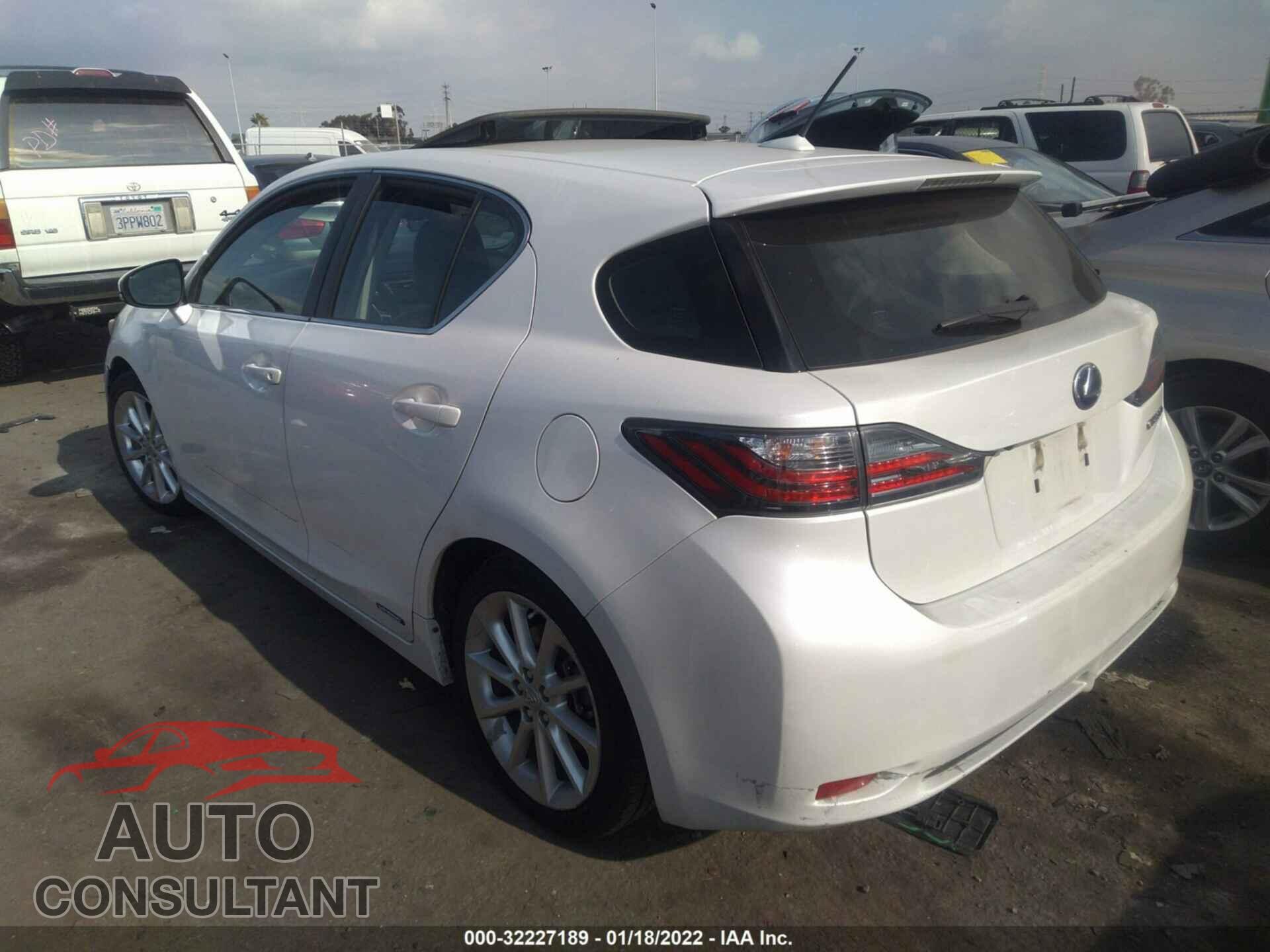 LEXUS CT 200H 2012 - JTHKD5BH7C2103422