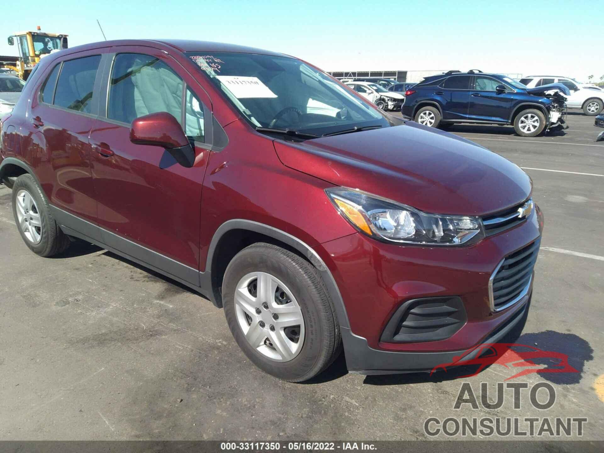 CHEVROLET TRAX 2017 - 3GNCJKSBXHL220479