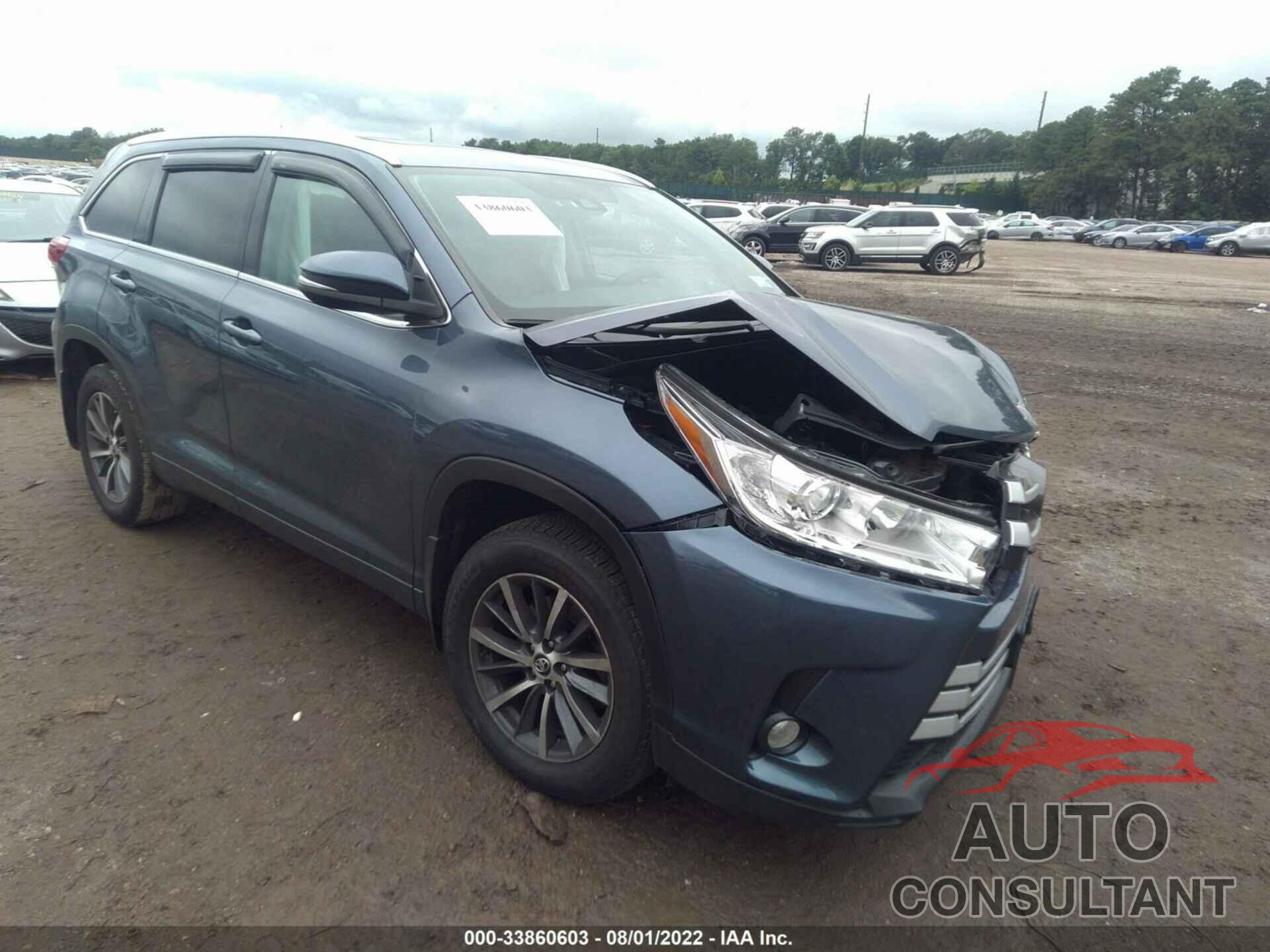 TOYOTA HIGHLANDER 2018 - 5TDJZRFHXJS902956