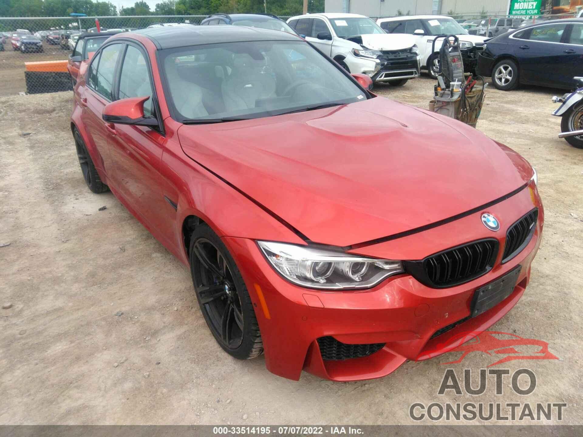 BMW M3 2016 - WBS8M9C58G5E68537