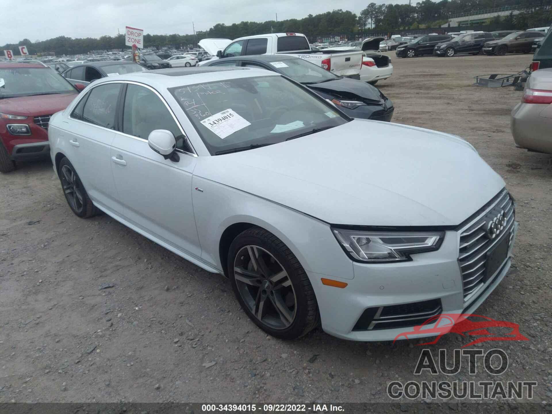 AUDI A4 2017 - WAUENAF49HN039513