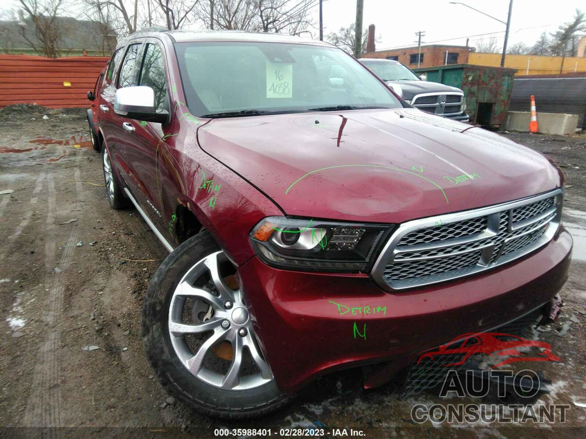 DODGE DURANGO 2017 - 1C4SDJET7HC782992