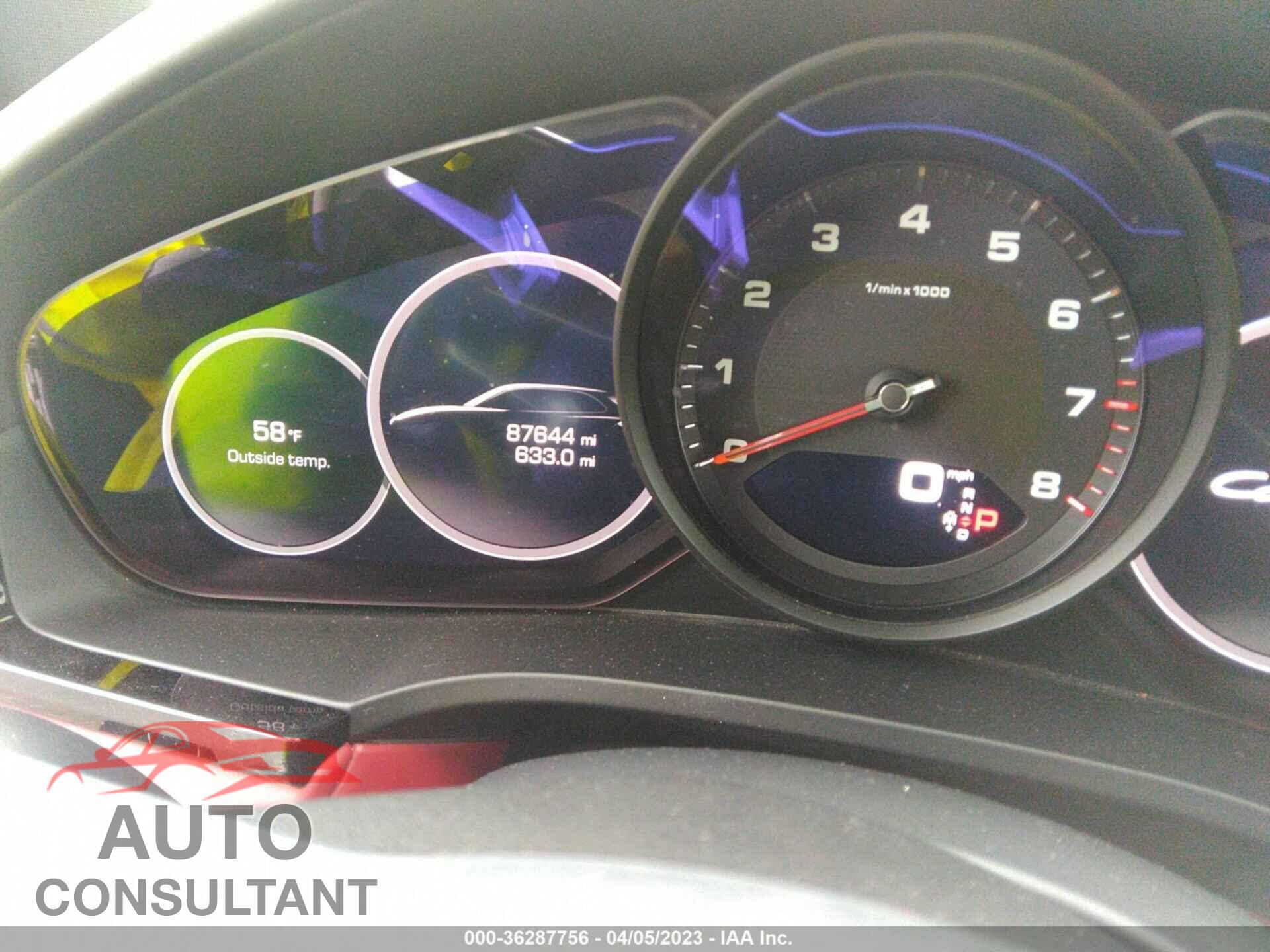PORSCHE CAYENNE 2020 - WP1AA2AY5LDA06969