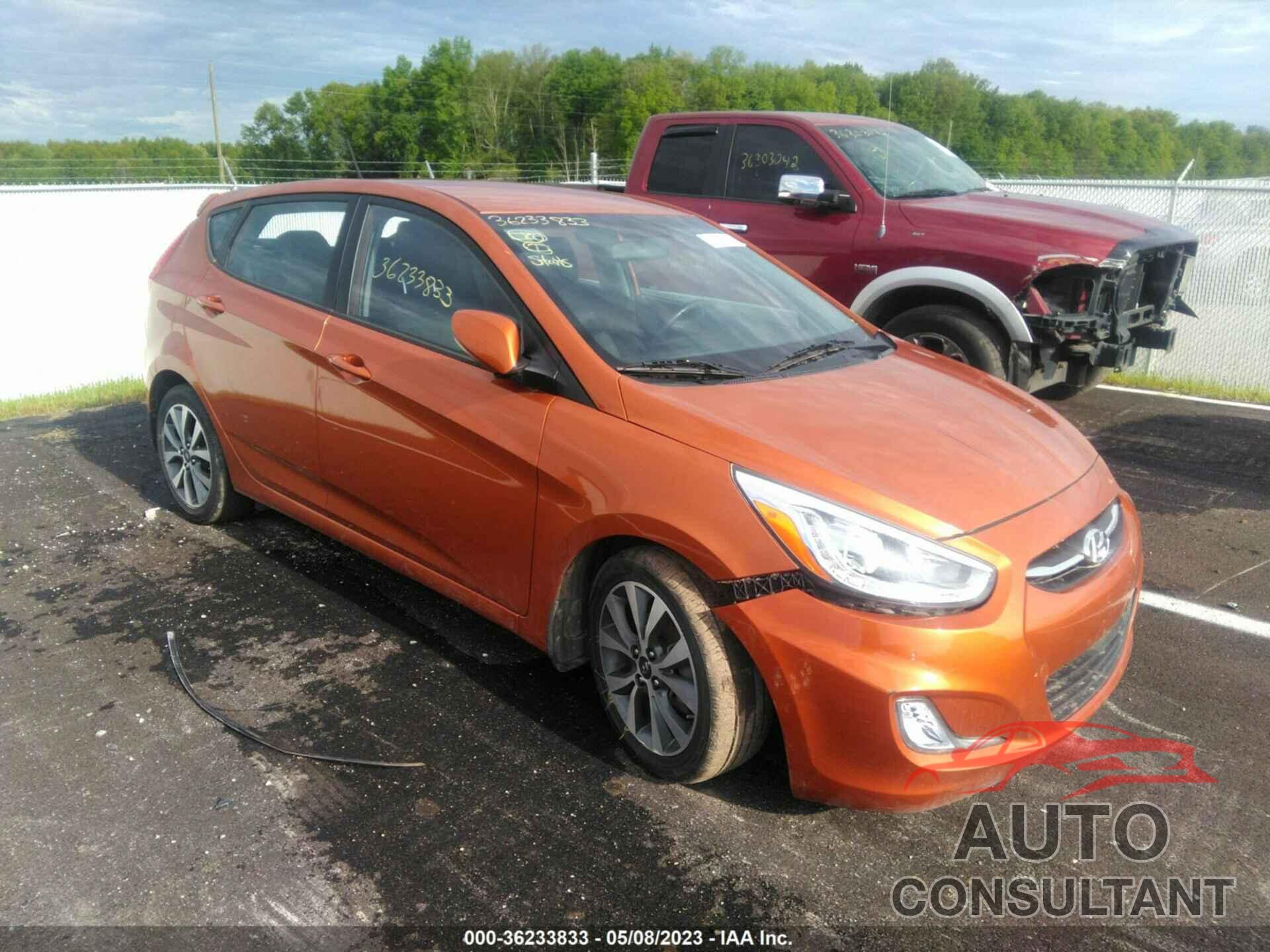 HYUNDAI ACCENT 2015 - KMHCU5AE8FU203952