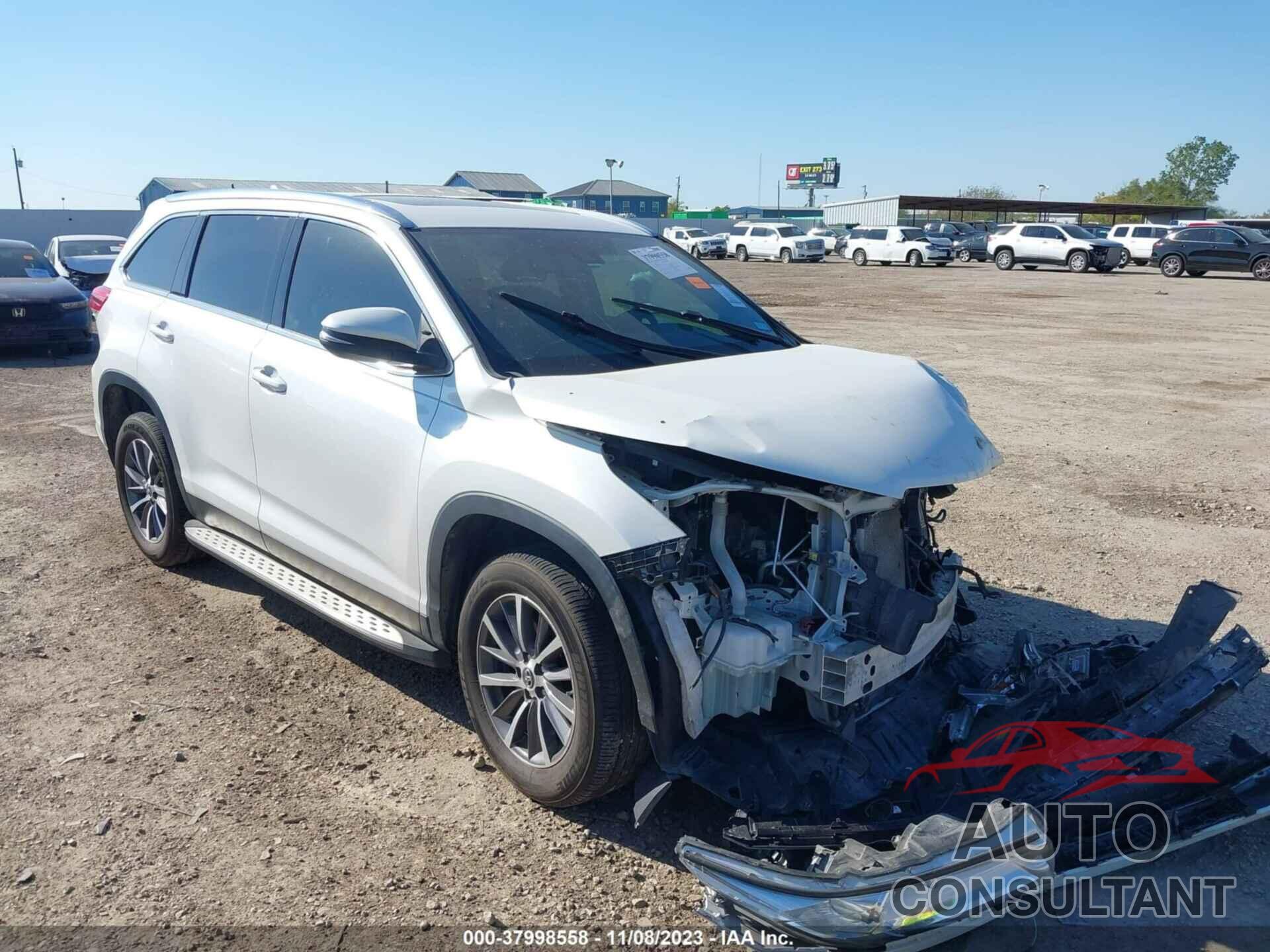 TOYOTA HIGHLANDER 2019 - 5TDKZRFH7KS329276