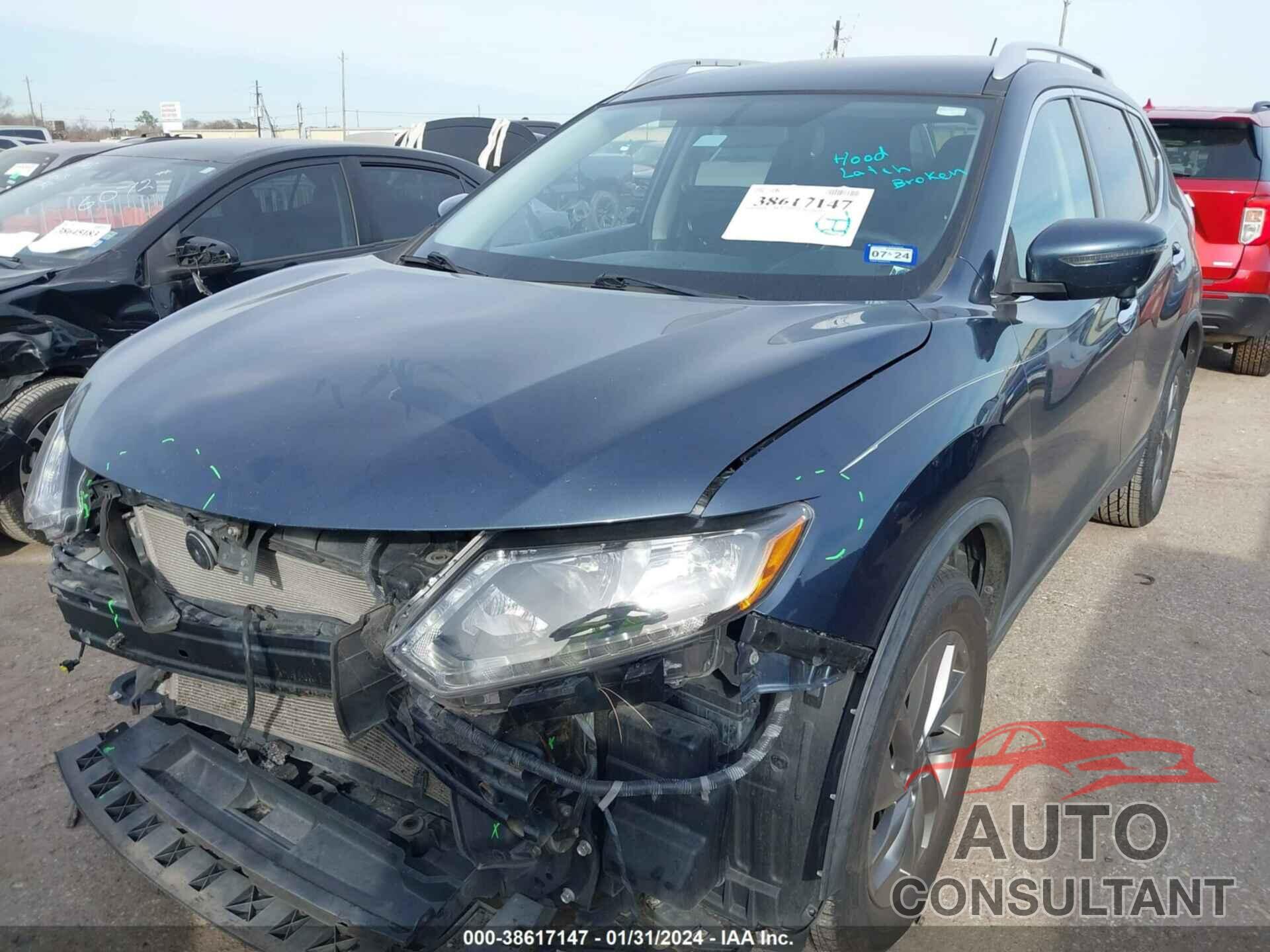 NISSAN ROGUE 2016 - KNMAT2MT3GP693546