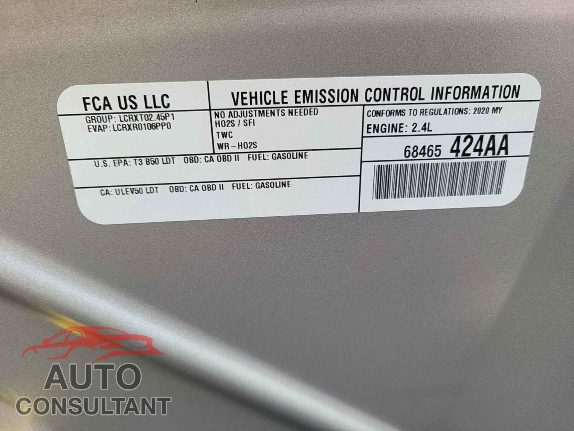 JEEP COMPASS 2020 - 3C4NJCBB1LT147230