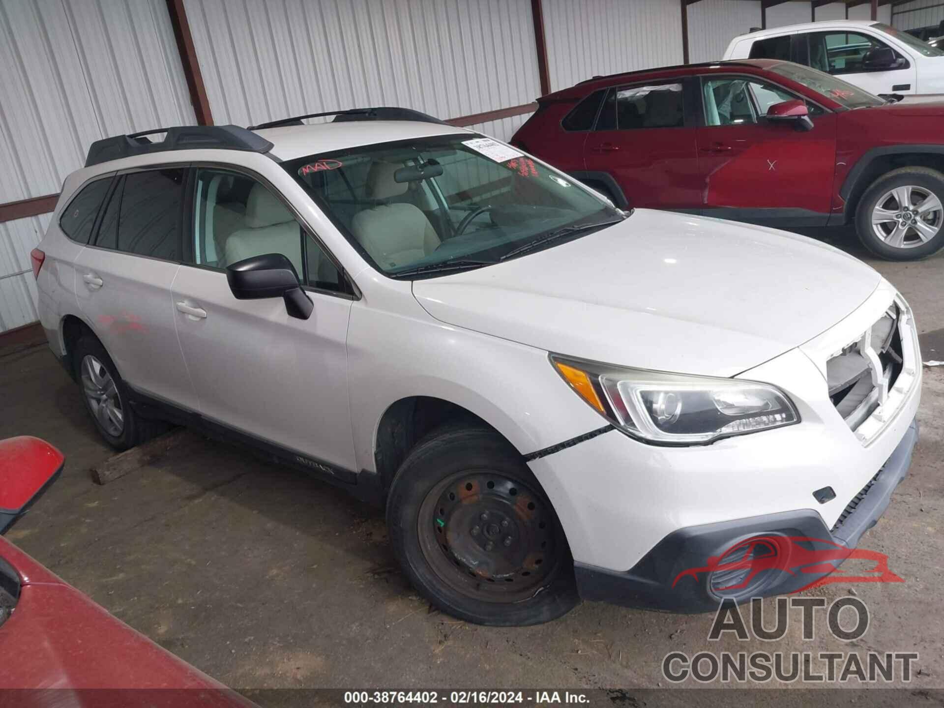 SUBARU OUTBACK 2016 - 4S4BSAACXG3282945