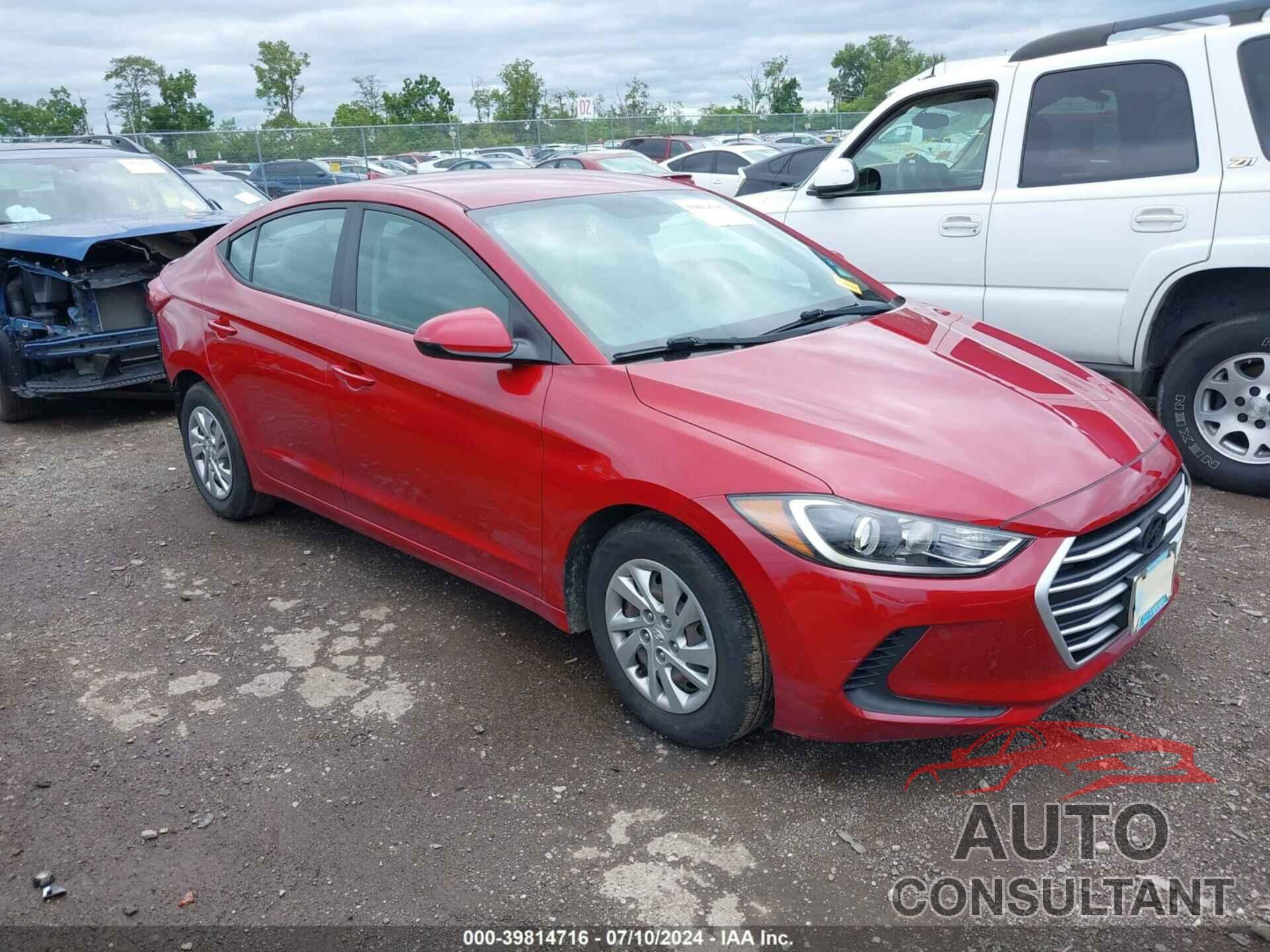 HYUNDAI ELANTRA 2017 - KMHD74LFXHU400538