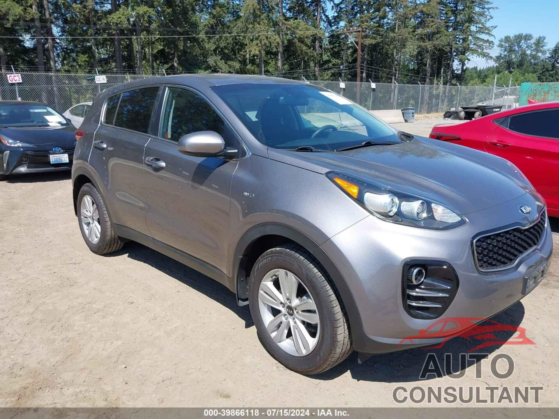 KIA SPORTAGE 2018 - KNDPMCAC0J7382455