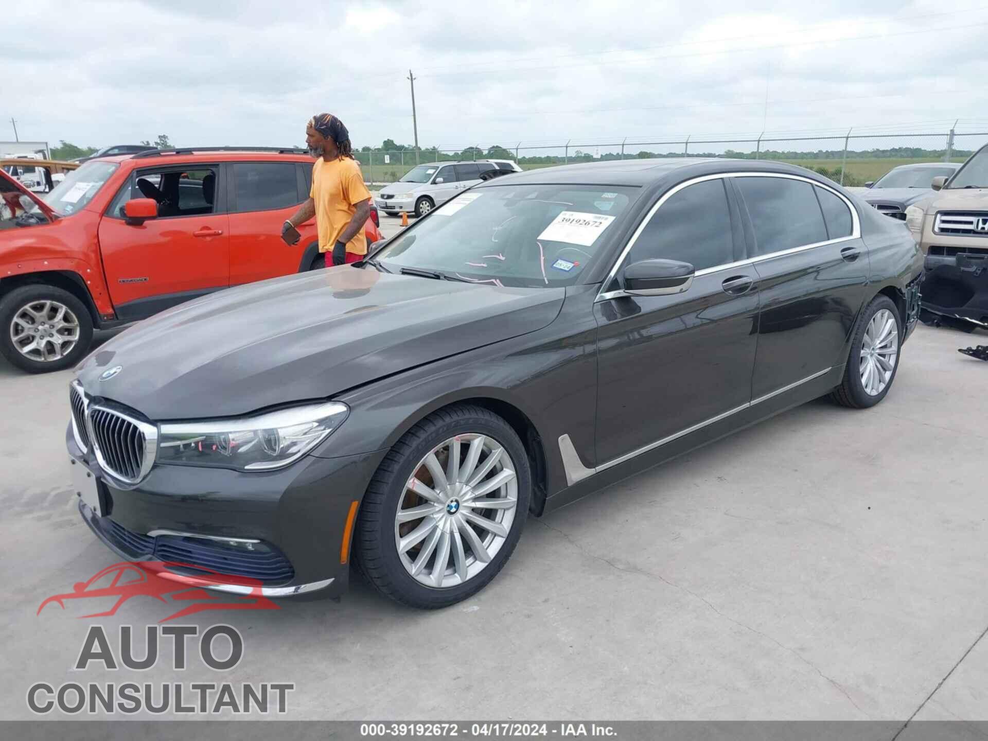 BMW 740I 2016 - WBA7E2C51GG546811