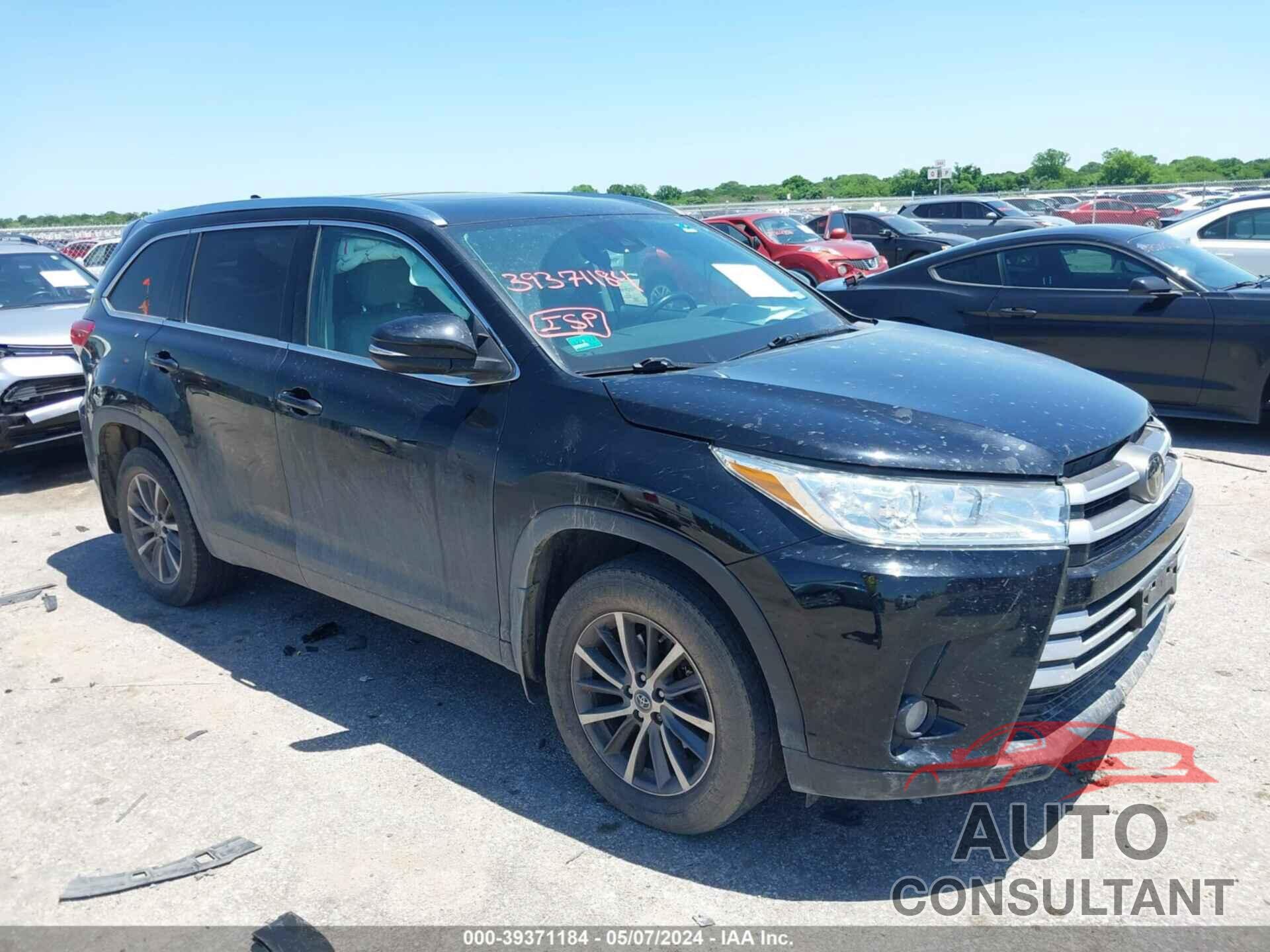 TOYOTA HIGHLANDER 2019 - 5TDJZRFH7KS947094