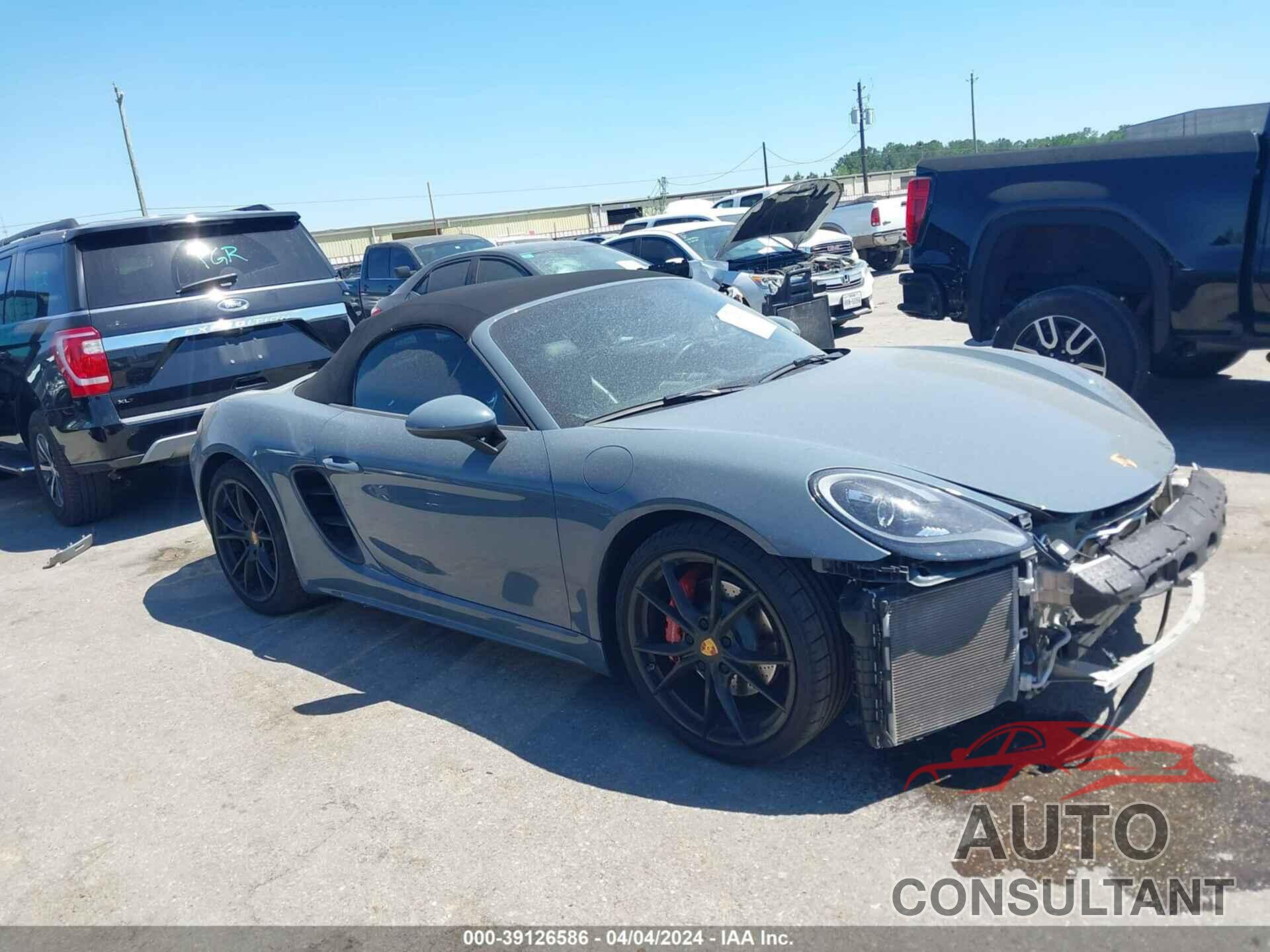 PORSCHE 718 BOXSTER 2017 - WP0CB2A80HS240978