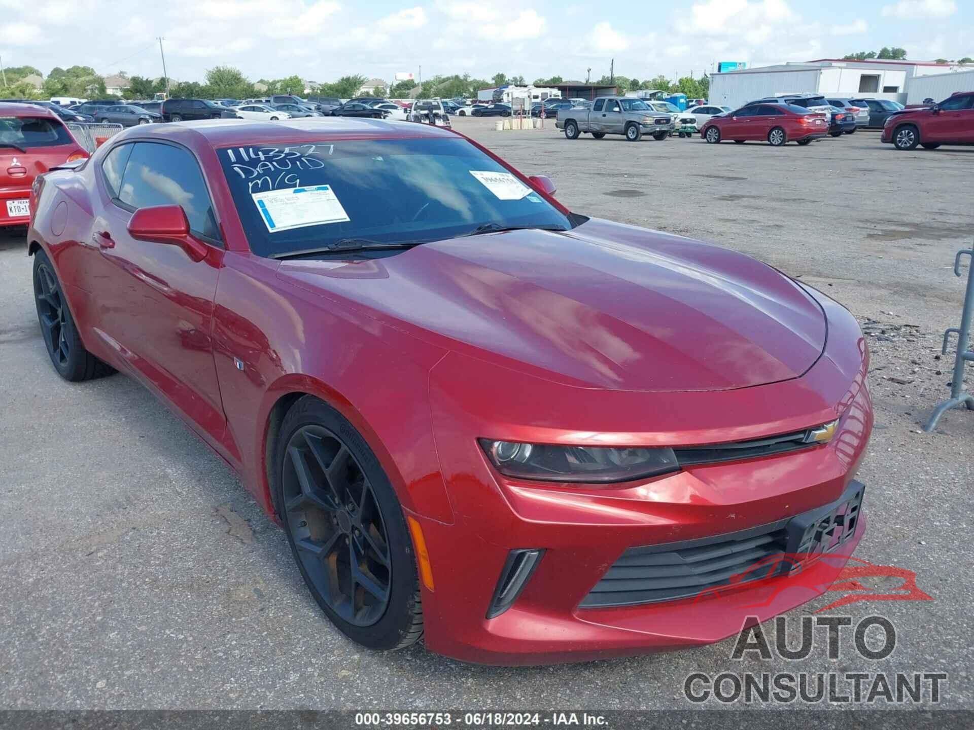 CHEVROLET CAMARO 2018 - 1G1FB1RX6J0187667