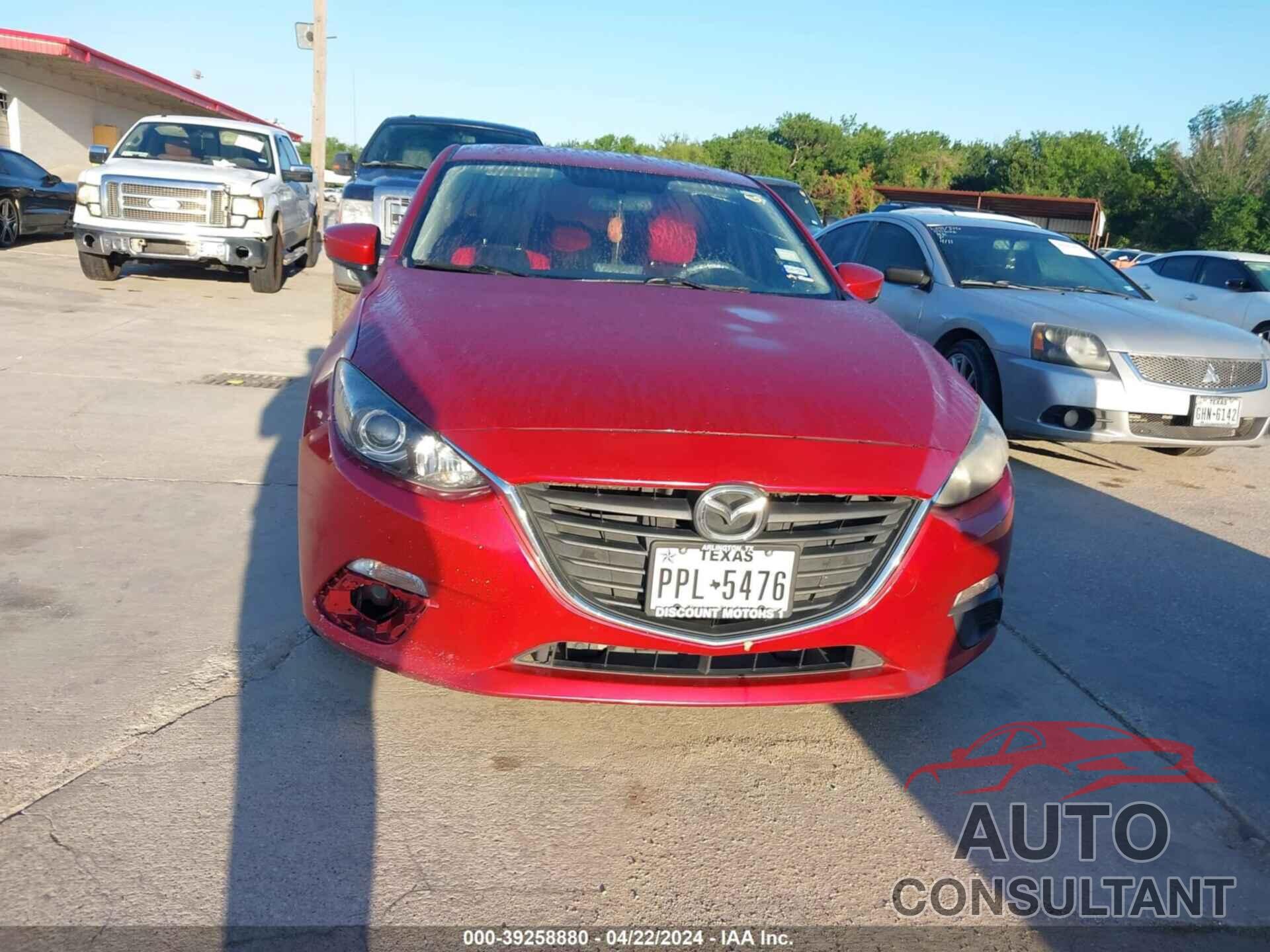 MAZDA MAZDA3 2016 - JM1BM1U76G1280330