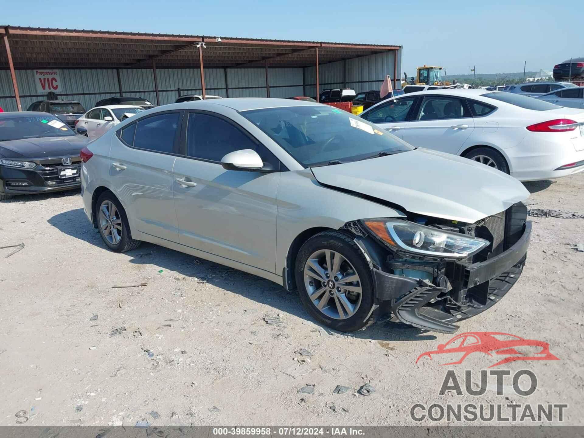 HYUNDAI ELANTRA 2017 - KMHD84LF5HU397710