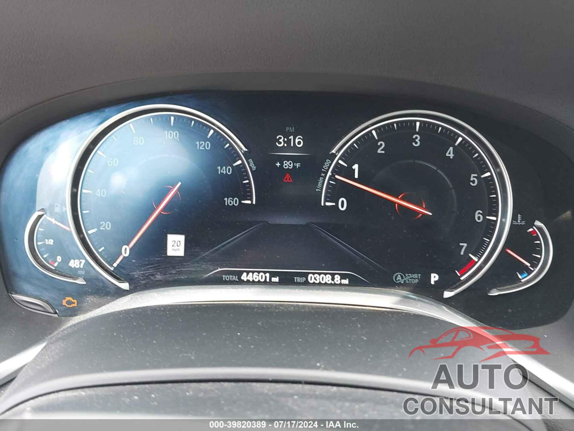 BMW 740I 2019 - WBA7E2C55KB454543