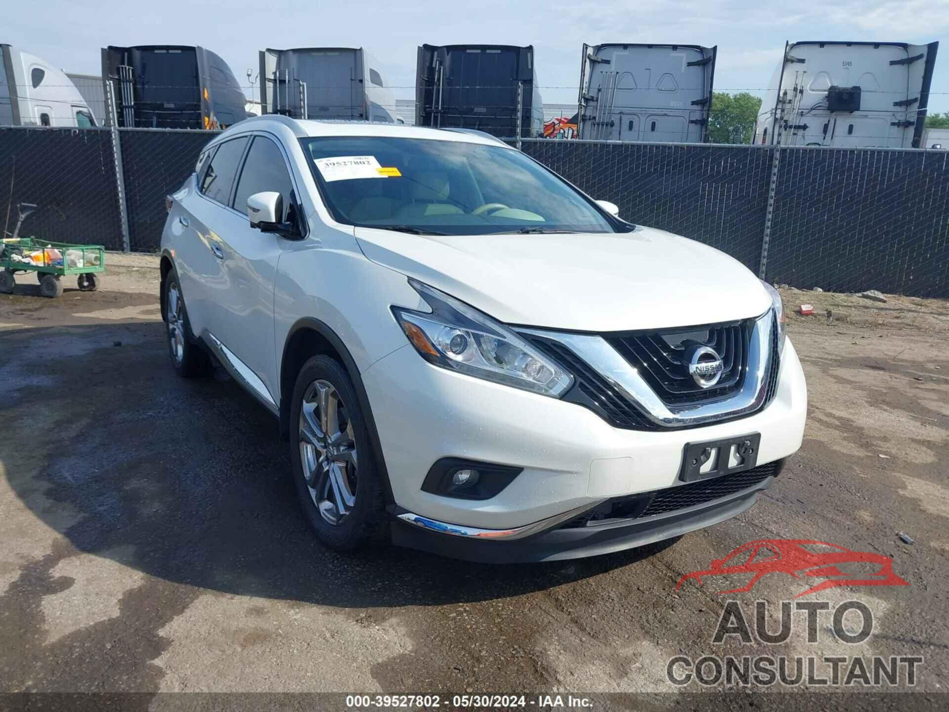 NISSAN MURANO 2018 - 5N1AZ2MH8JN159158