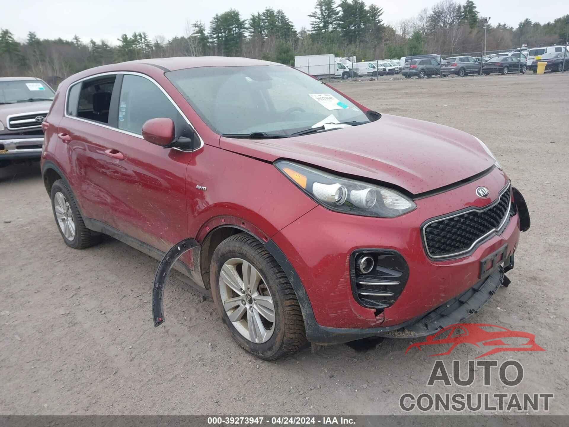 KIA SPORTAGE 2017 - KNDPMCAC0H7033922