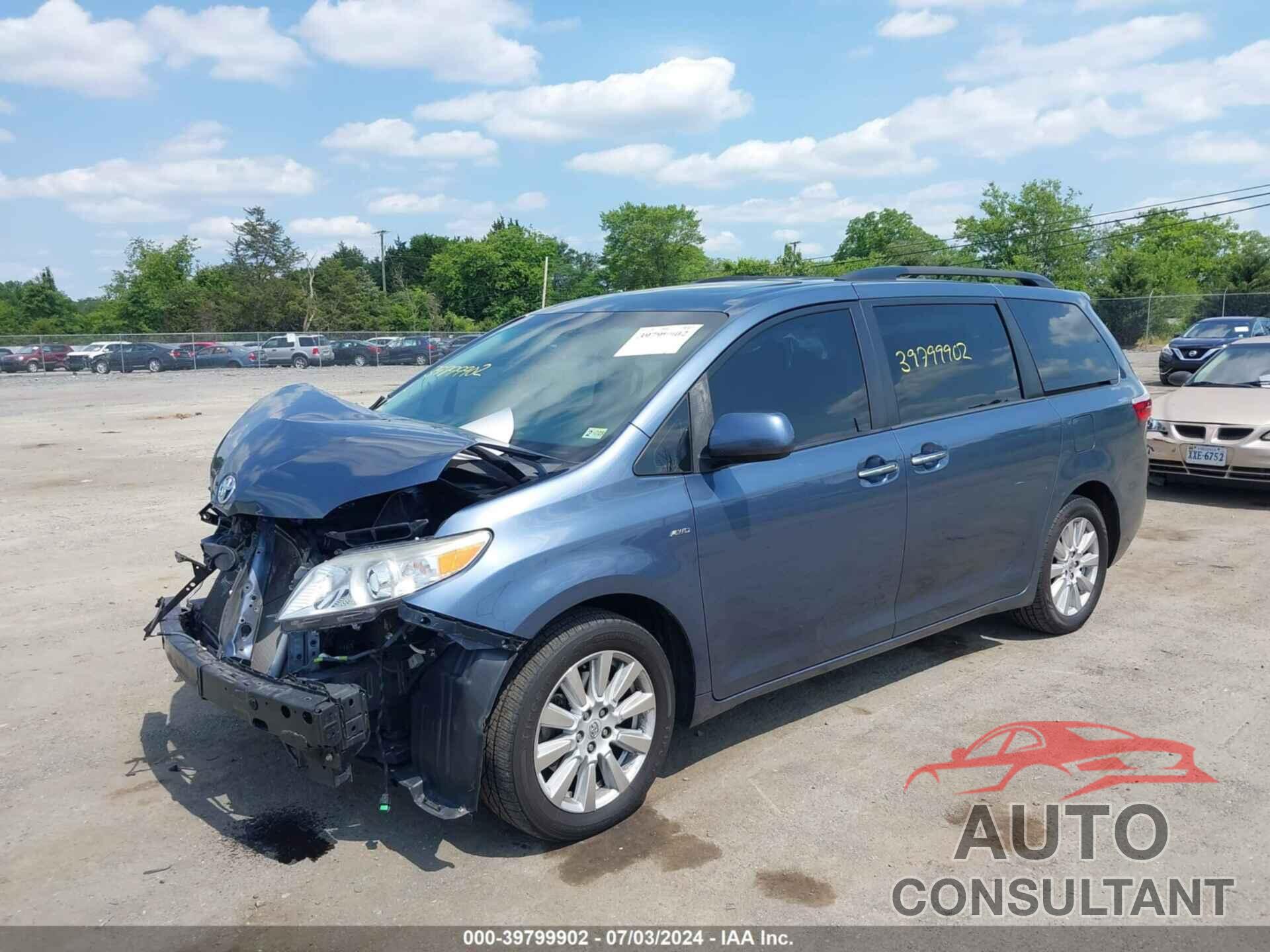TOYOTA SIENNA 2017 - 5TDDZ3DC8HS173318