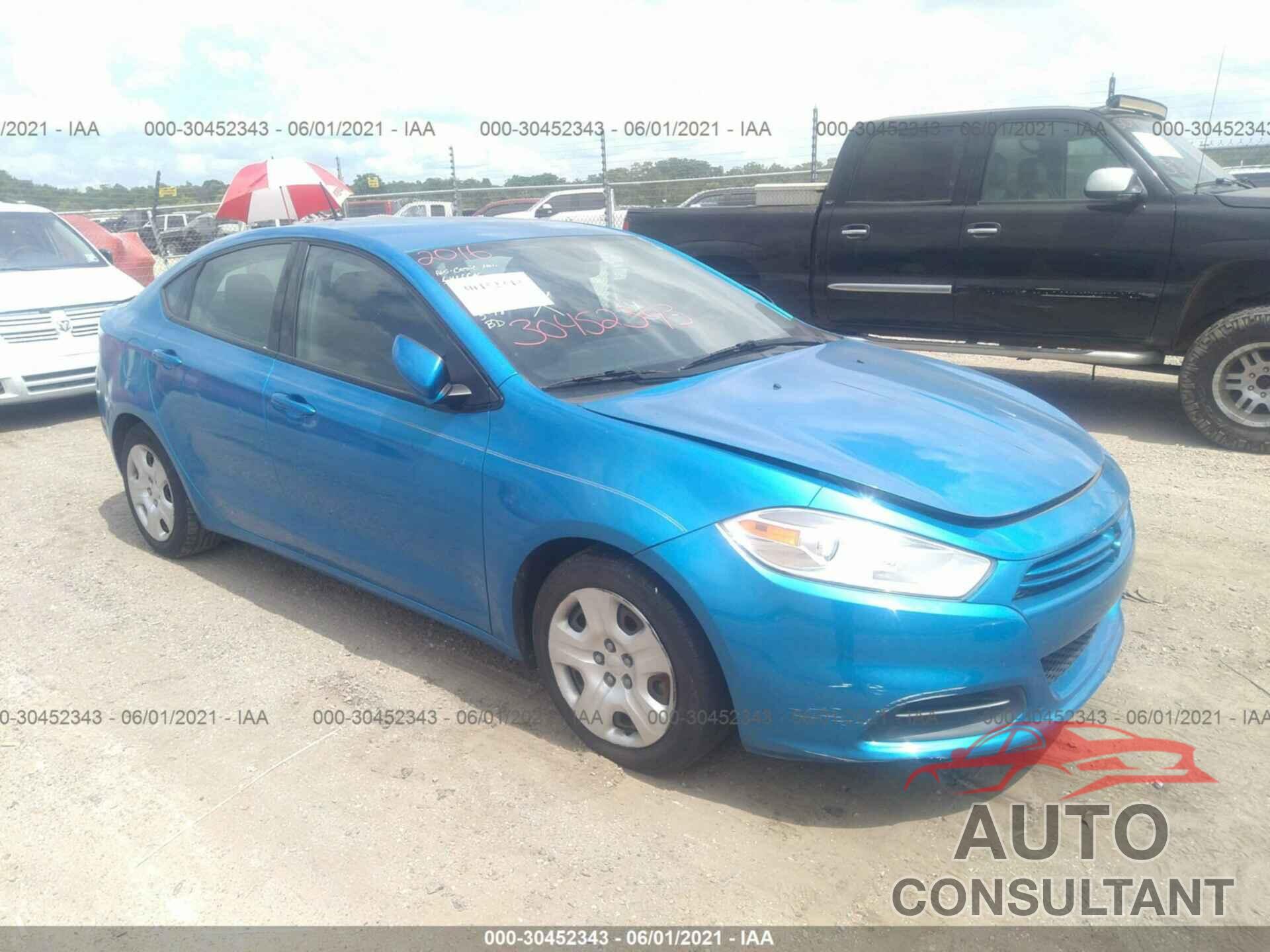 DODGE DART 2016 - 1C3CDFAA2GD541554