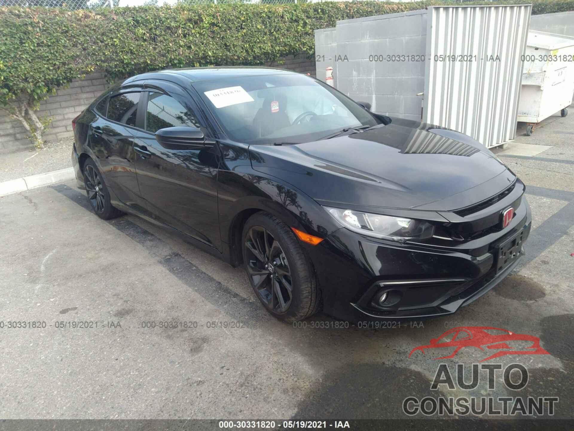 HONDA CIVIC SEDAN 2019 - 19XFC2E85KE016376