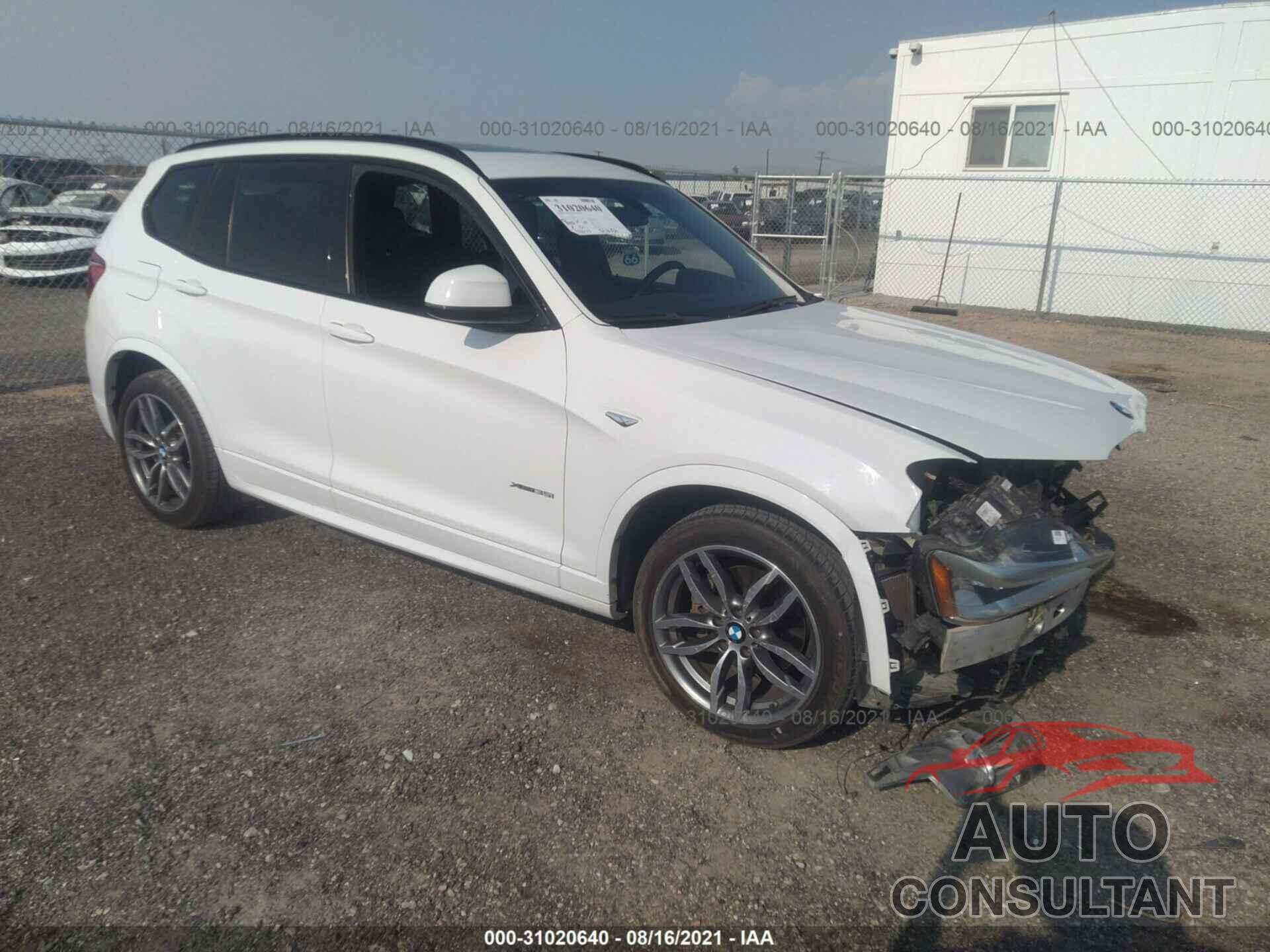 BMW X3 2016 - 5UXWX7C53G0K36768