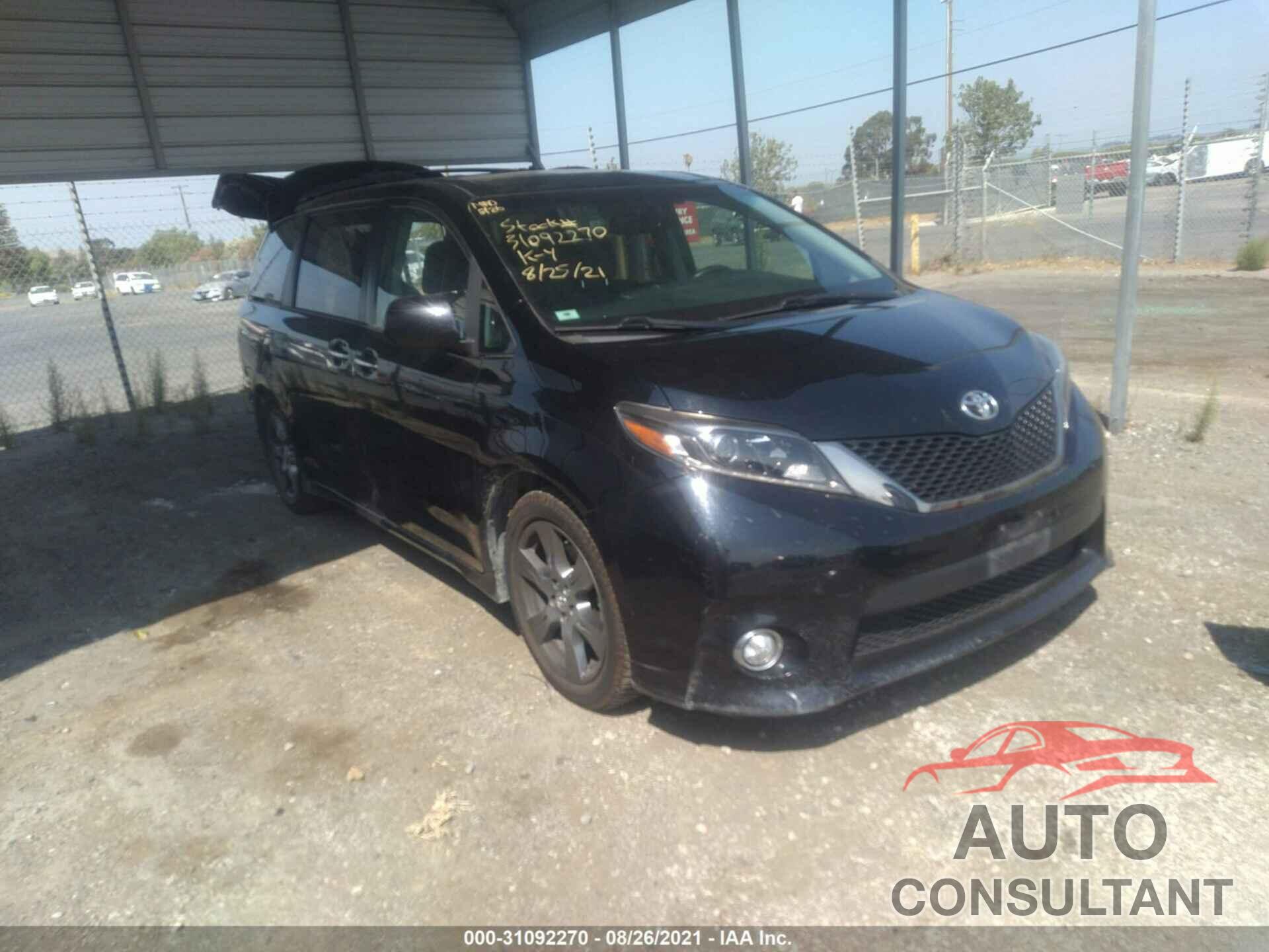 TOYOTA SIENNA 2017 - 5TDXZ3DC9HS776646