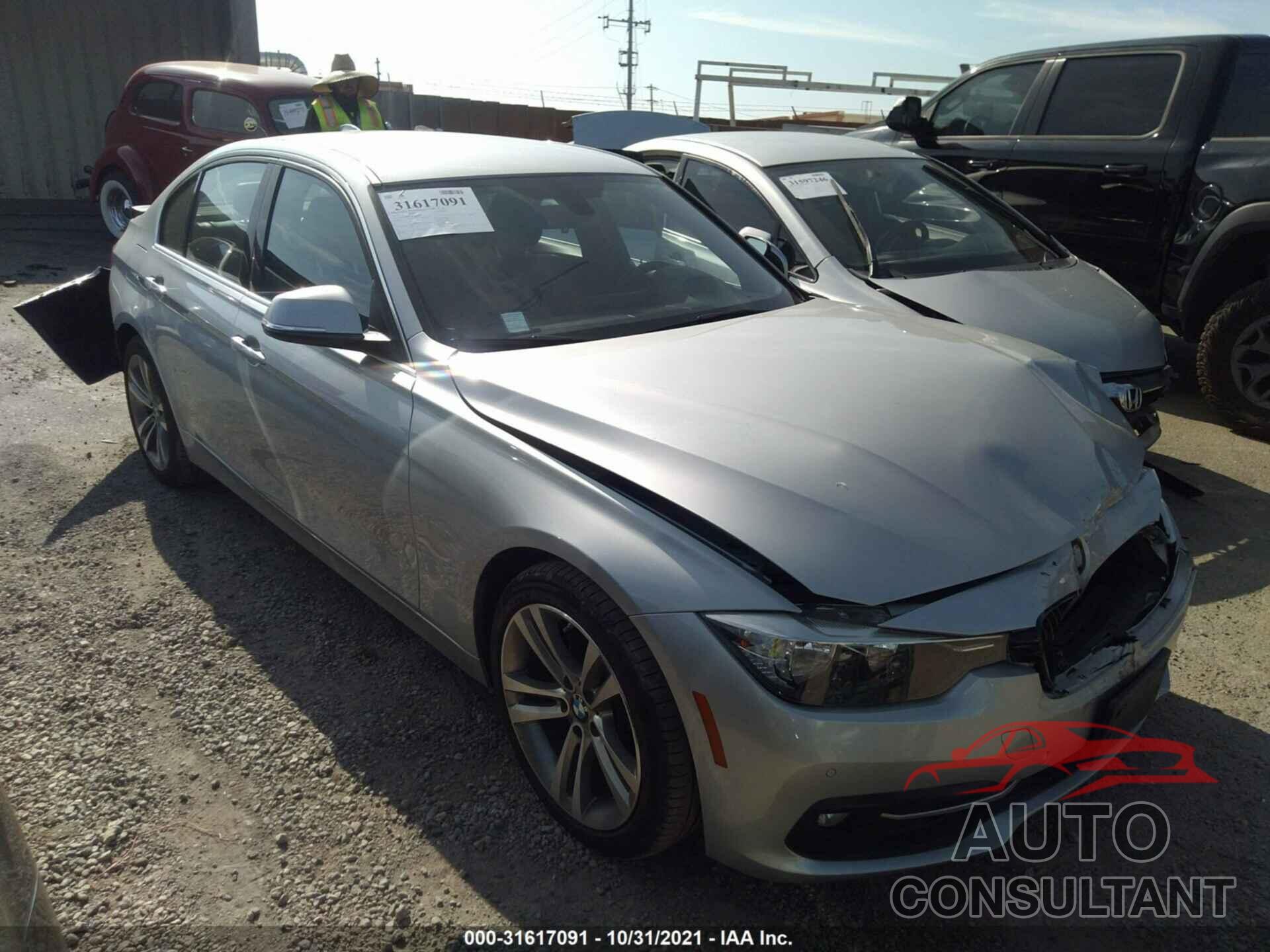 BMW 3 SERIES 2017 - WBA8B9G37HNU52749