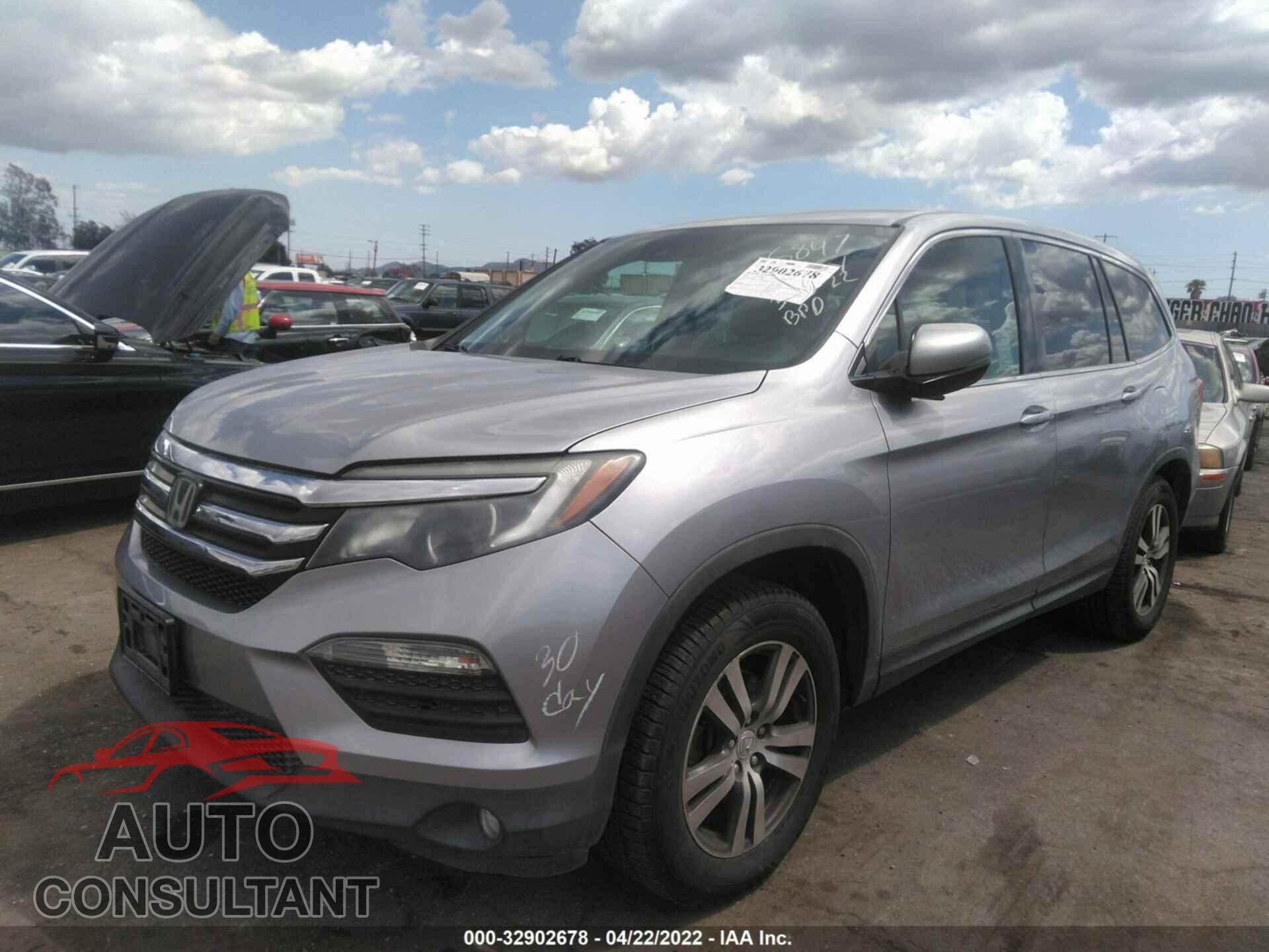 HONDA PILOT 2016 - 5FNYF5H48GB026847