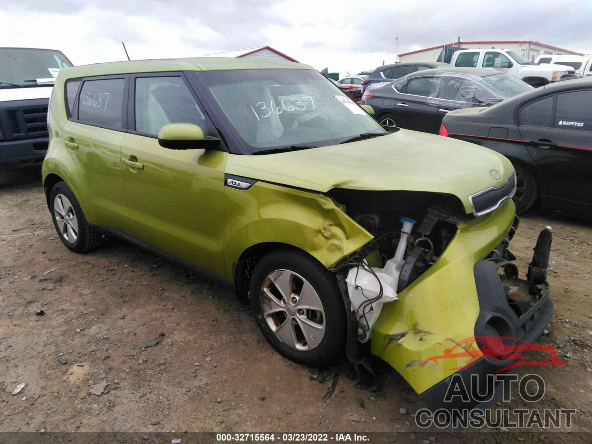 KIA SOUL 2016 - KNDJN2A28G7851143