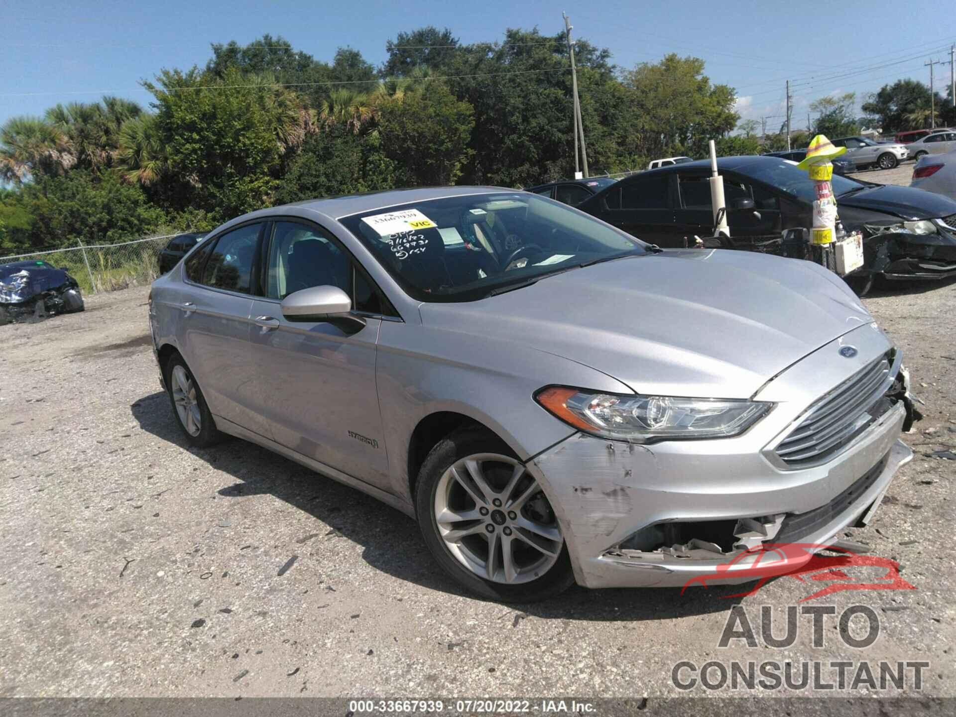 FORD FUSION HYBRID 2018 - 3FA6P0LU9JR169686