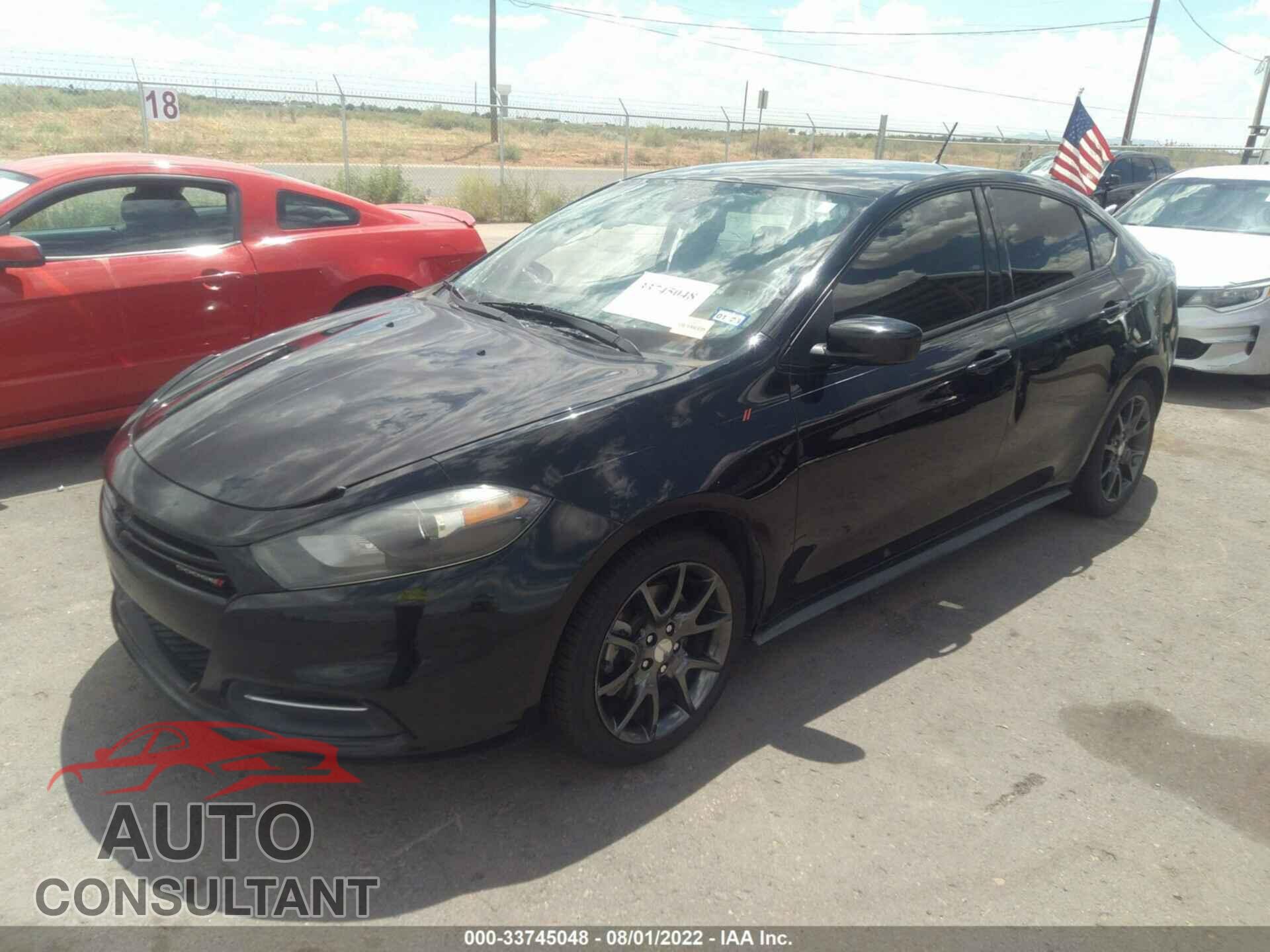 DODGE DART 2016 - 1C3CDFAA8GD736672
