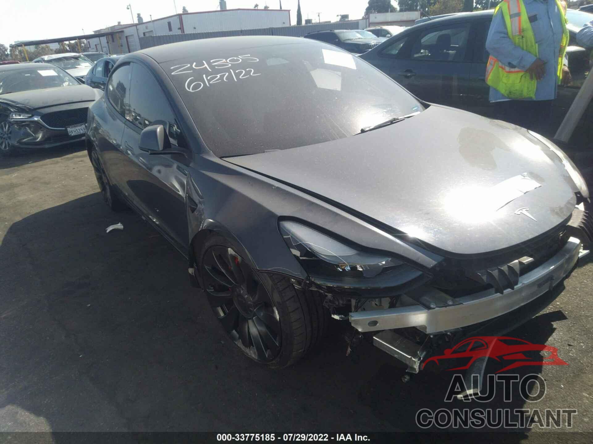 TESLA MODEL 3 2022 - 5YJ3E1EC9NF228854