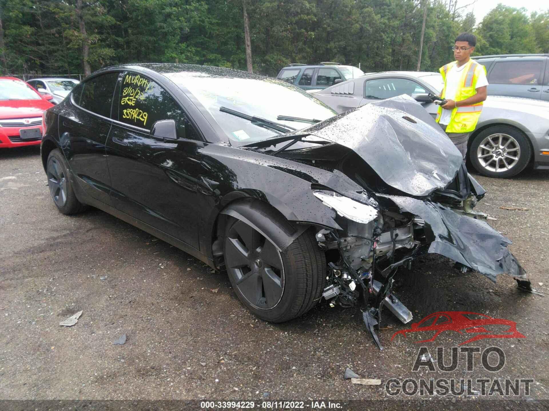 TESLA MODEL 3 2022 - 5YJ3E1EB5NF167185