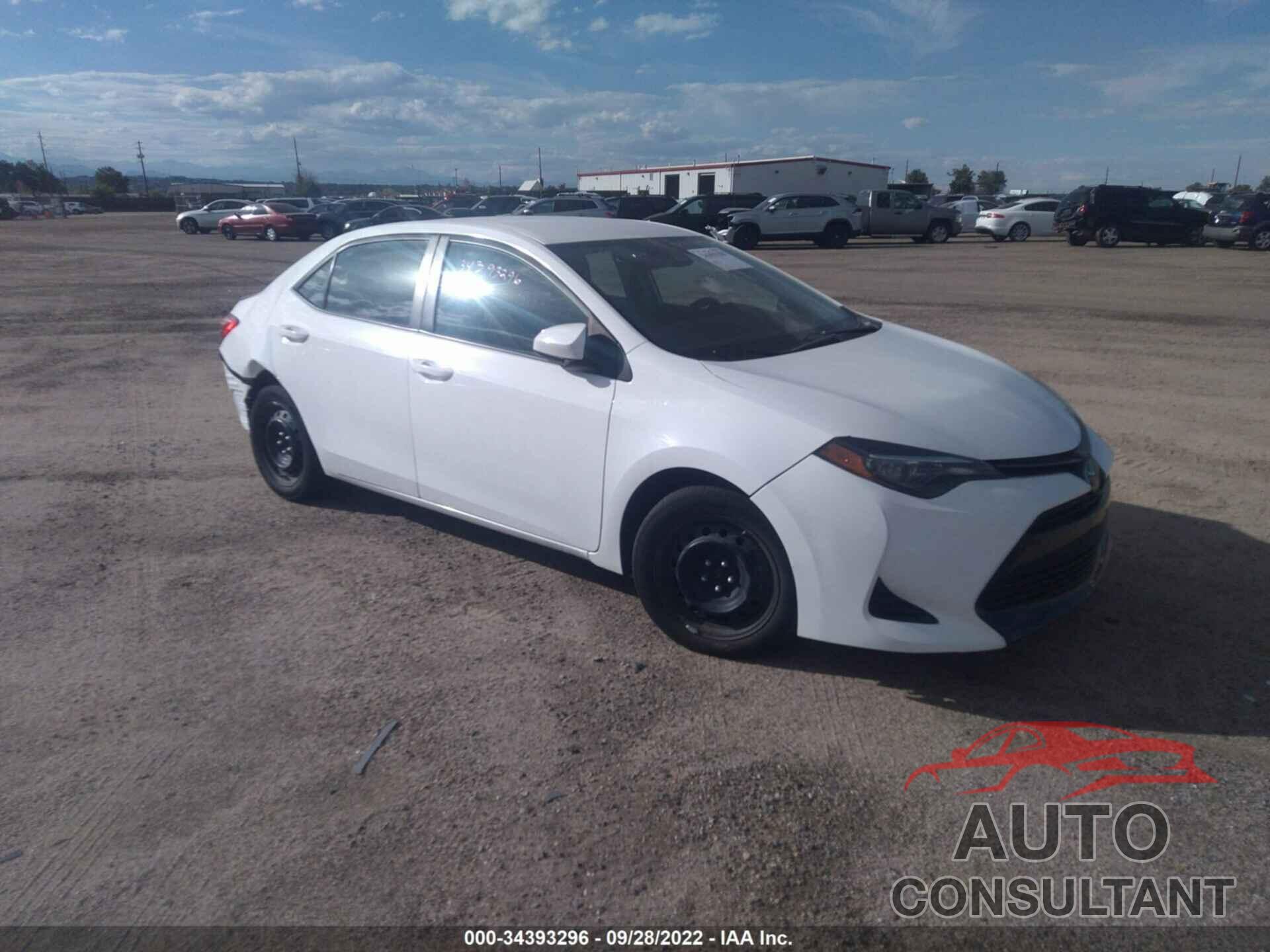 TOYOTA COROLLA 2019 - 2T1BURHE1KC236814